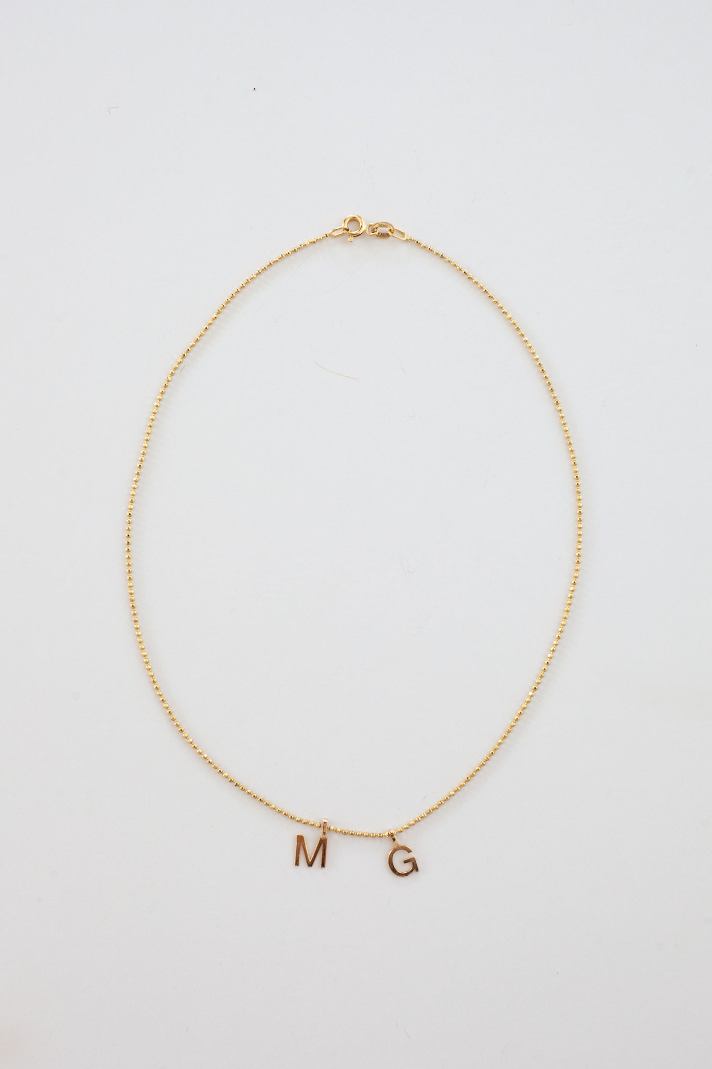 10KT Gold Initial Necklace