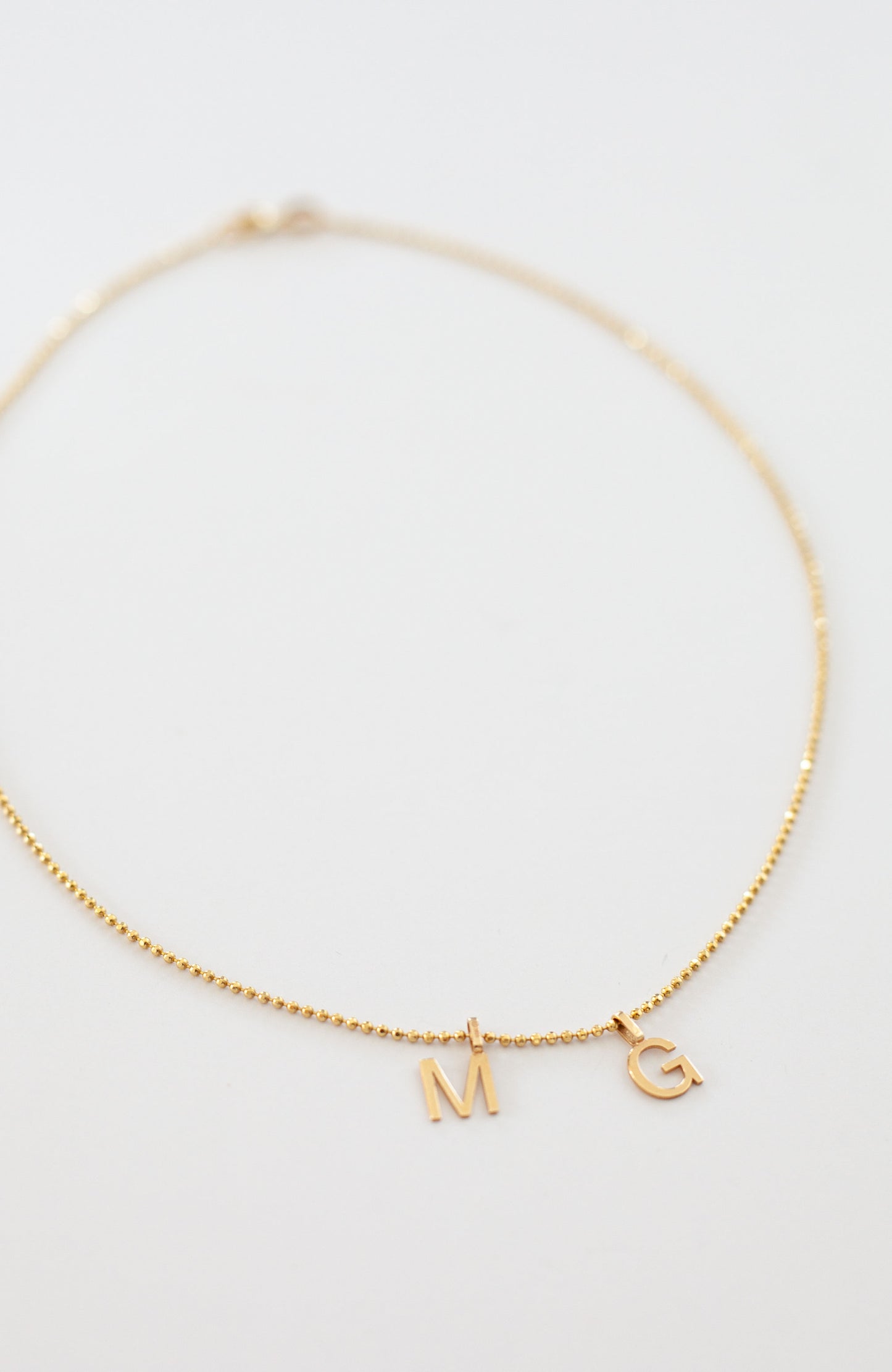 10KT Gold Initial Necklace