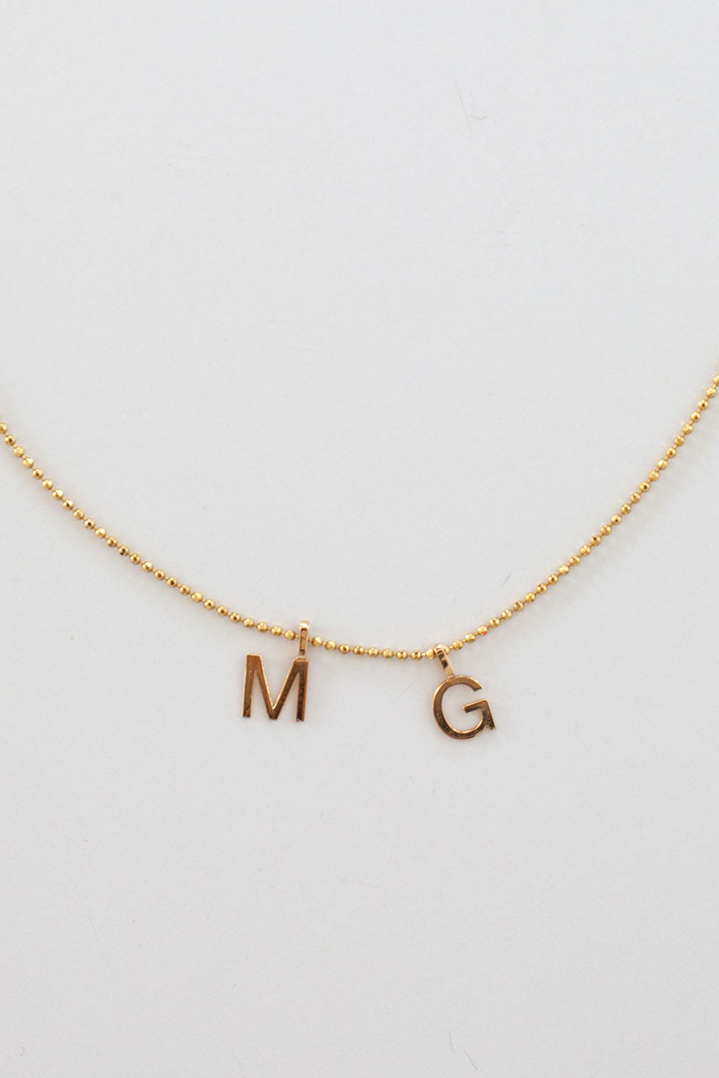 10KT Gold Initial Necklace