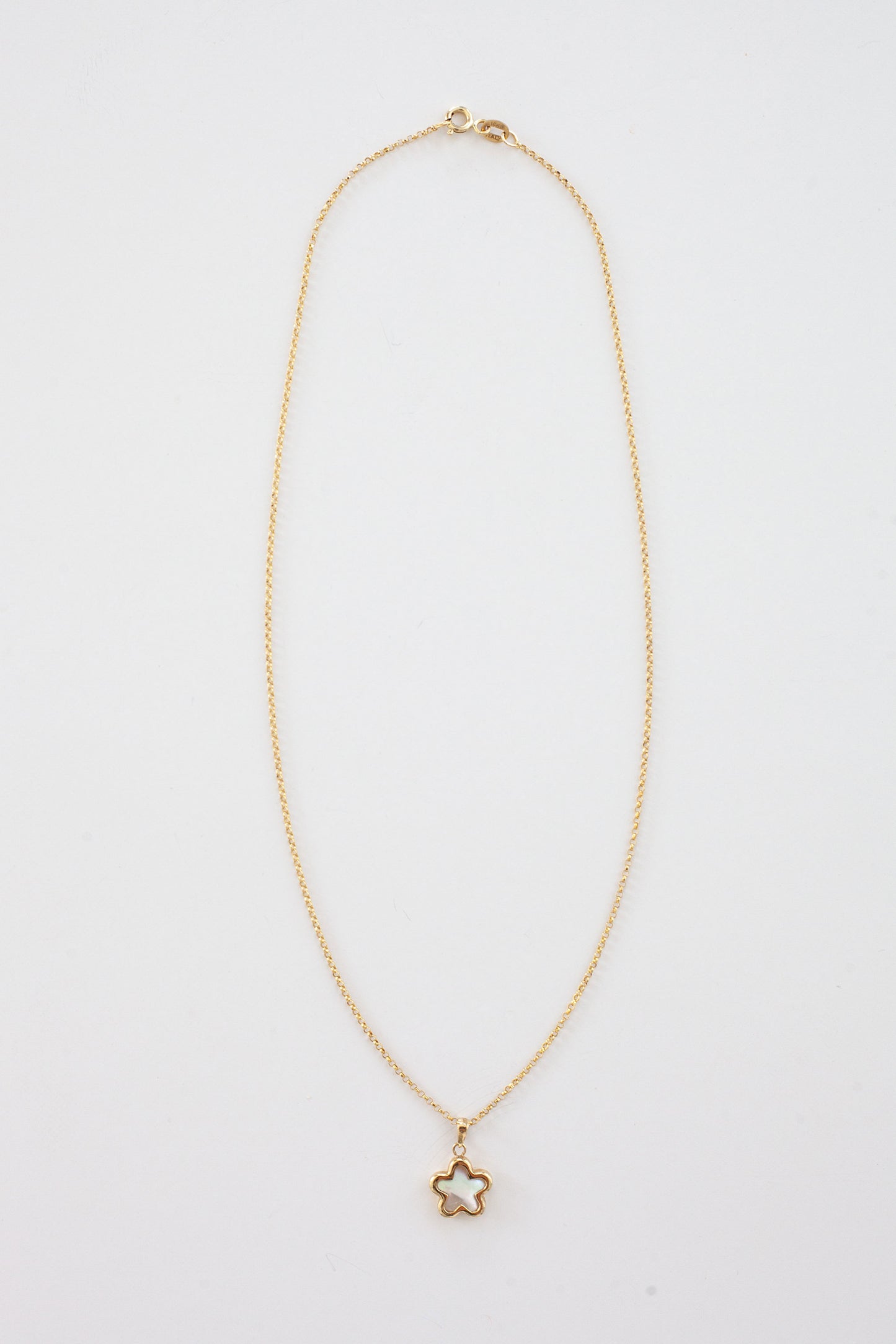 10KT Gold Star Necklace