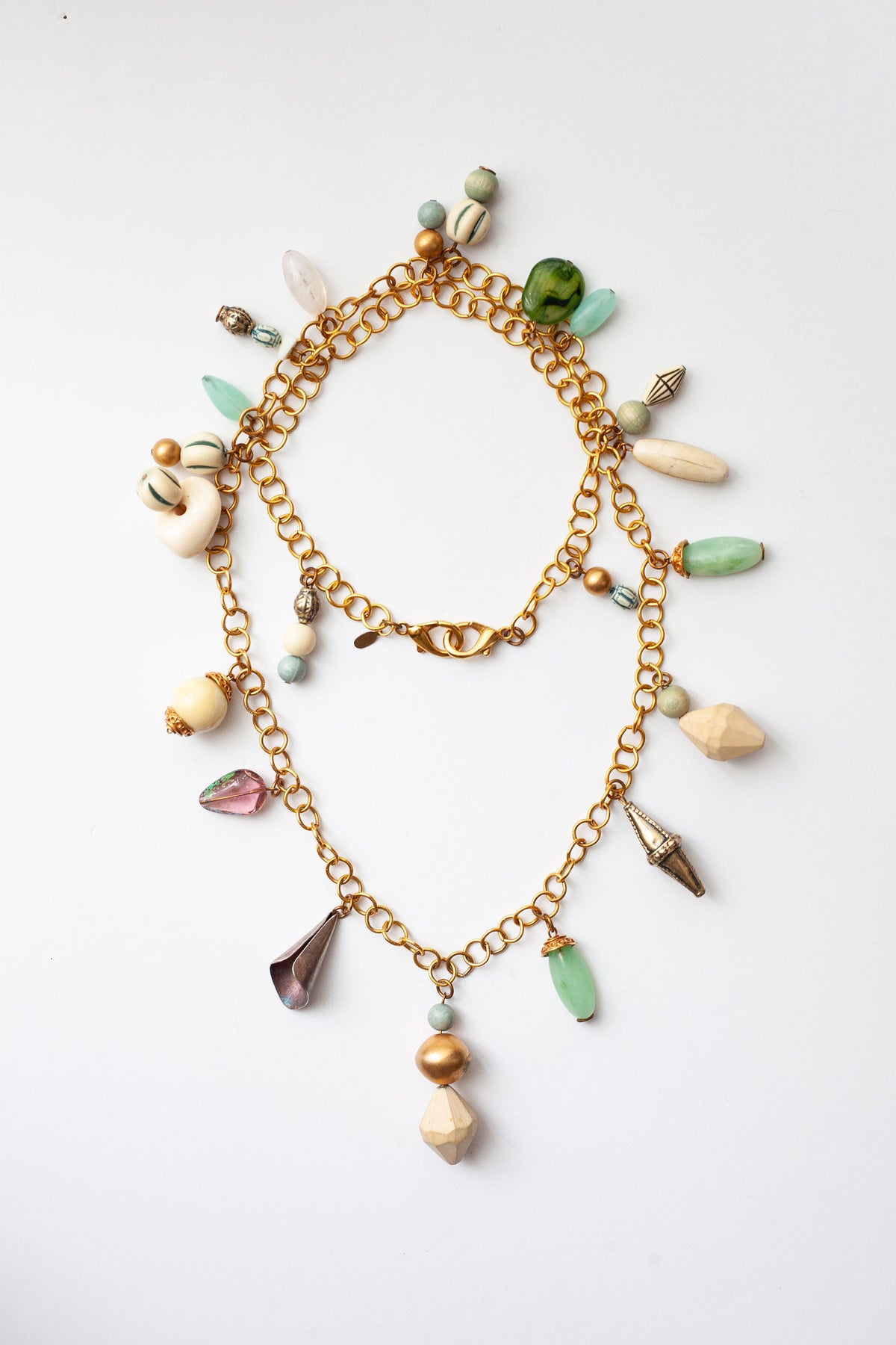 Vintage Organic Charm Necklace