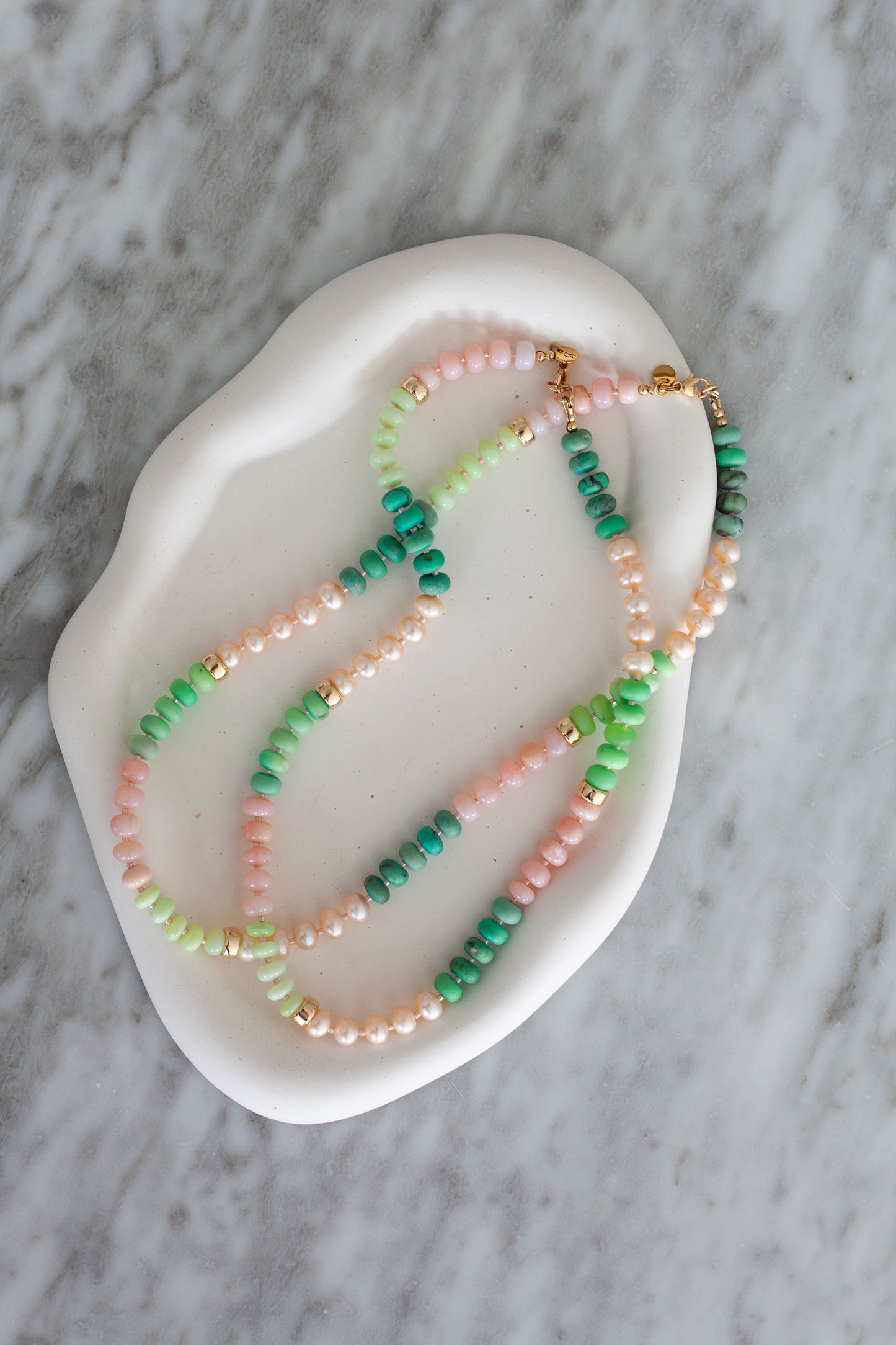 Opal Gemstone Necklace (Melon)