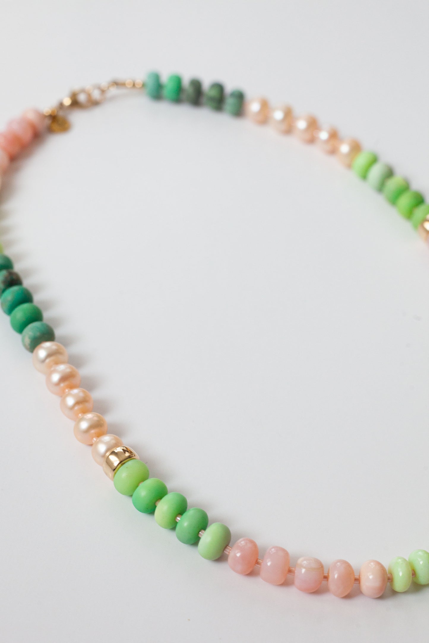 Opal Gemstone Necklace (Melon)