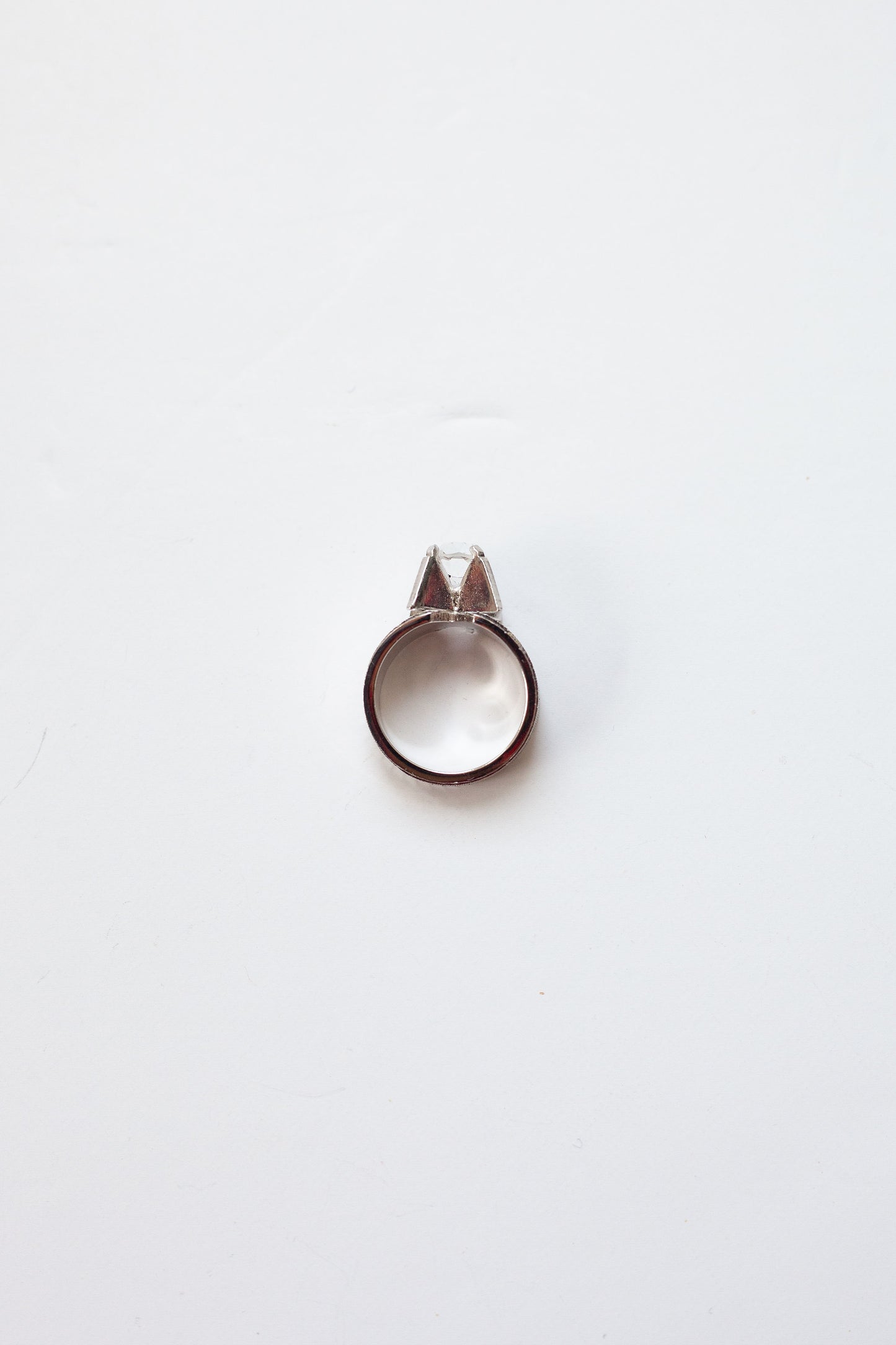 Vintage Chunky Silvertone Ring