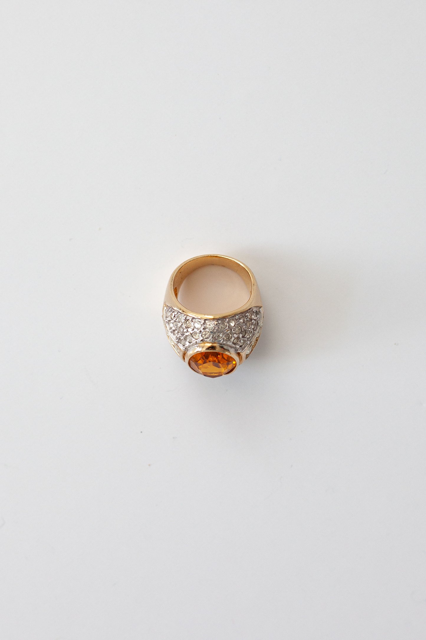 Vintage Citrine Cocktail Ring