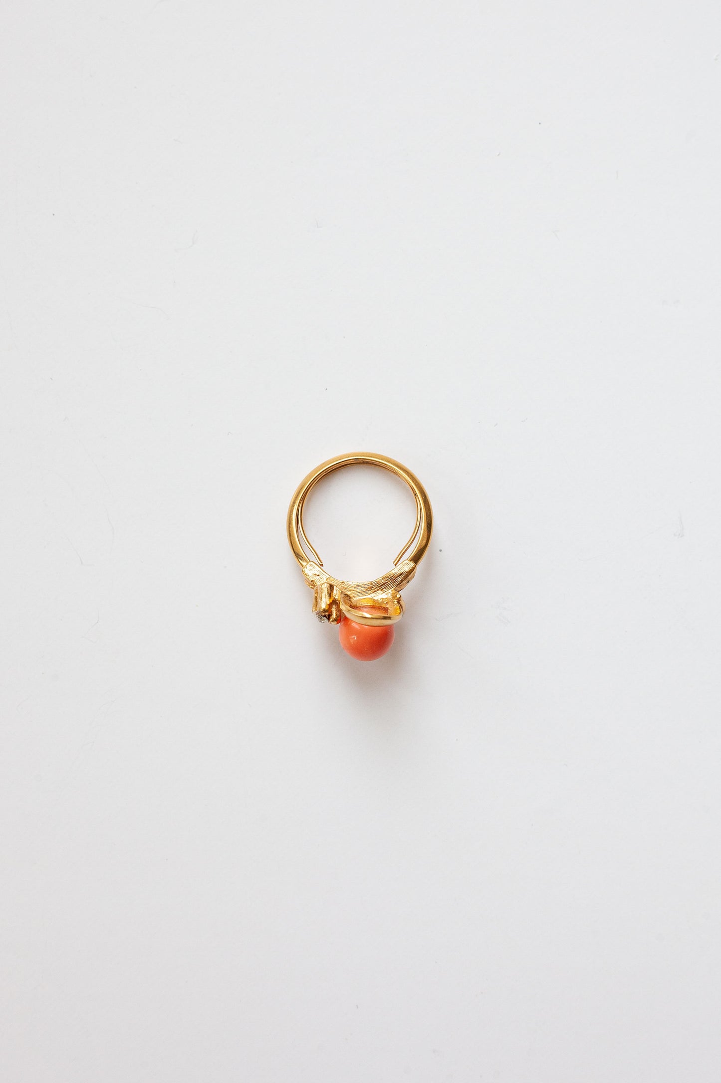 Vintage Coral Cocktail Ring