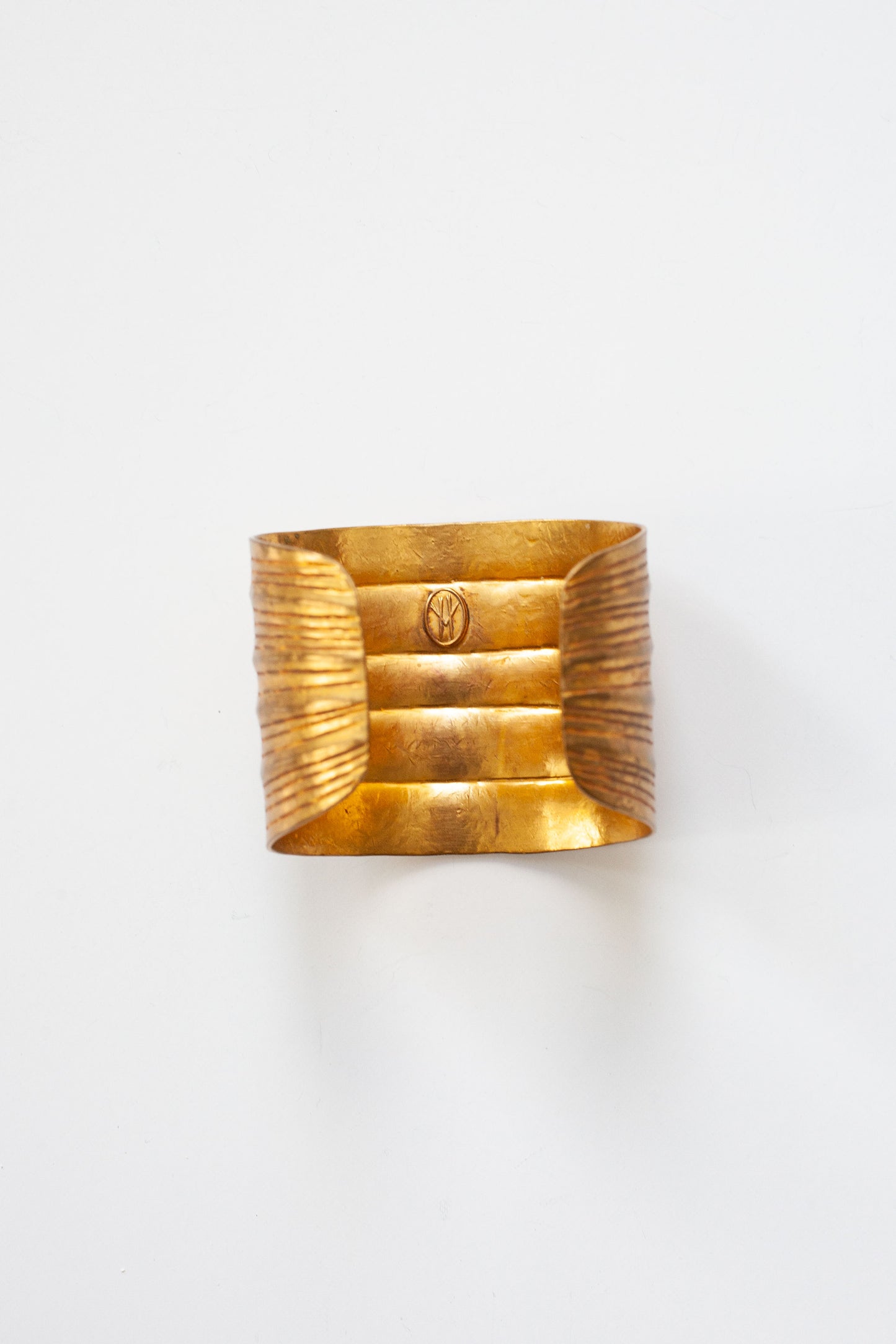 Vintage Designer Brass Cuff Bracelet
