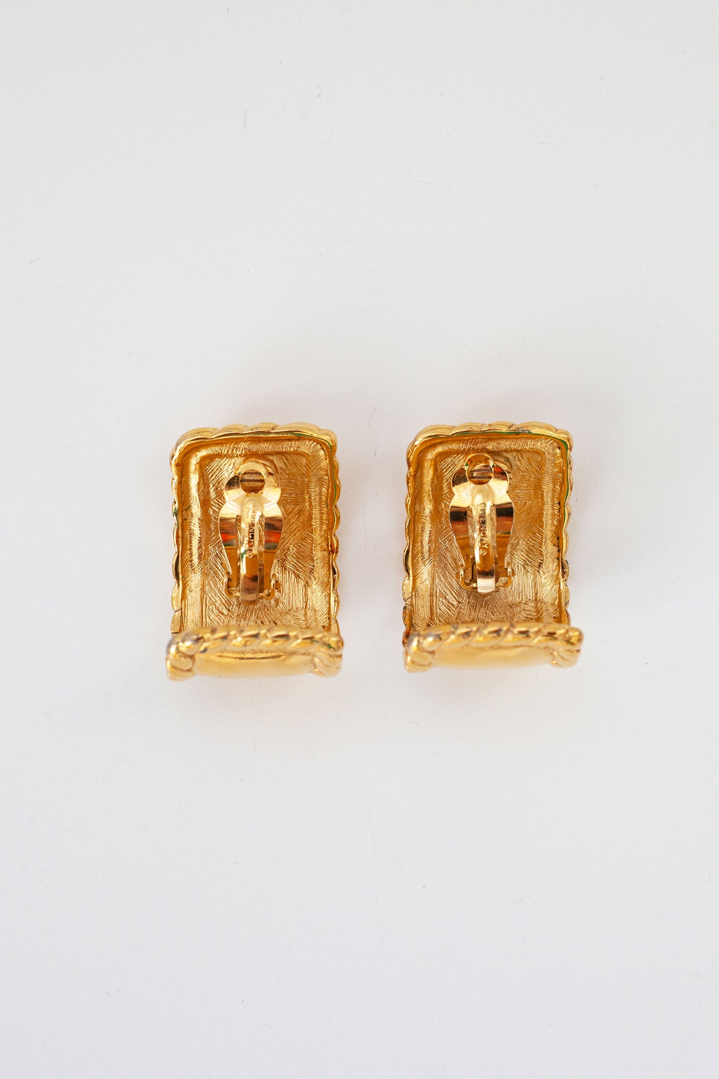 Vintage Designer Half Hoop Earrings