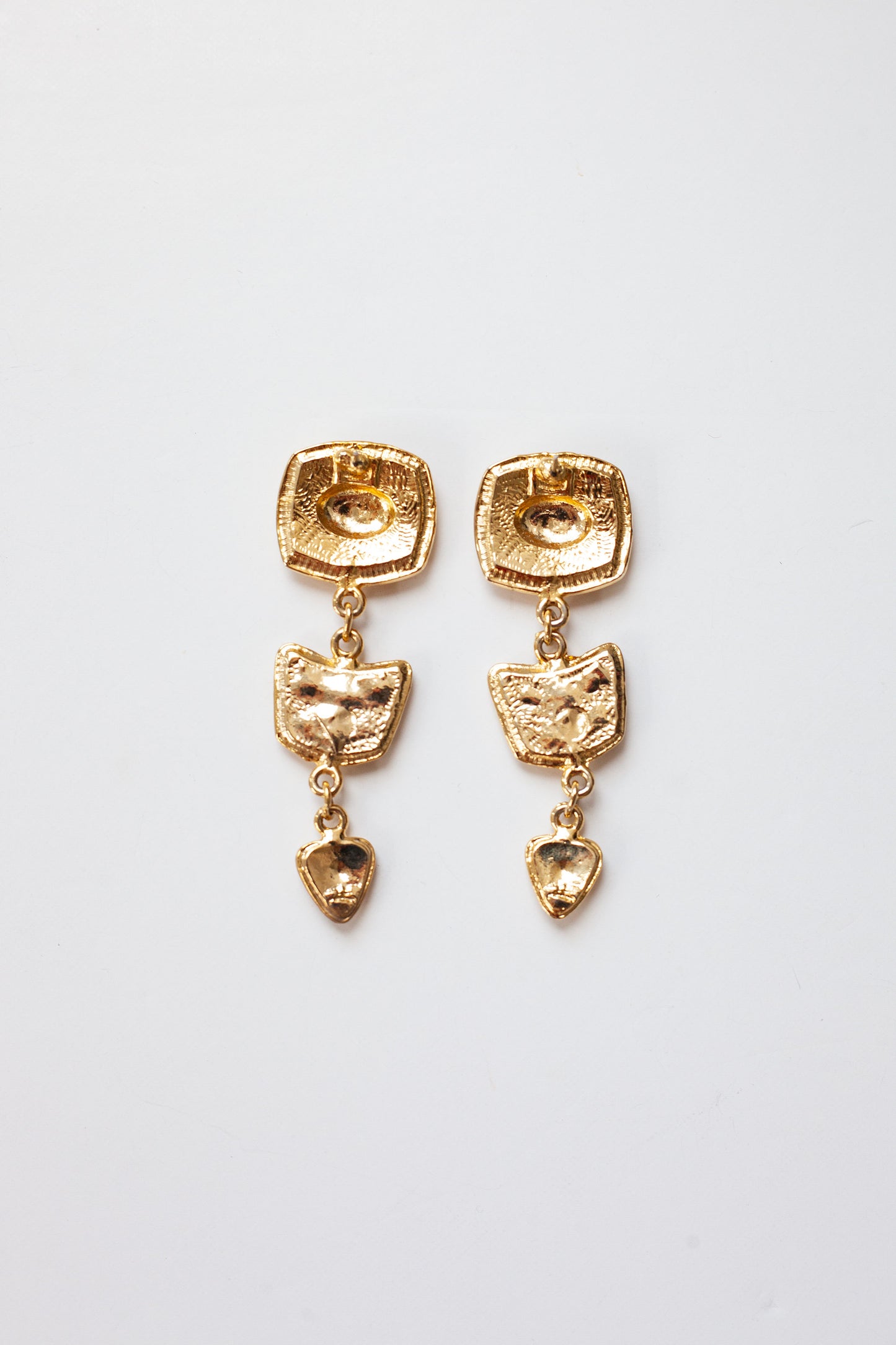 Vintage Enamel Dangle Earrings