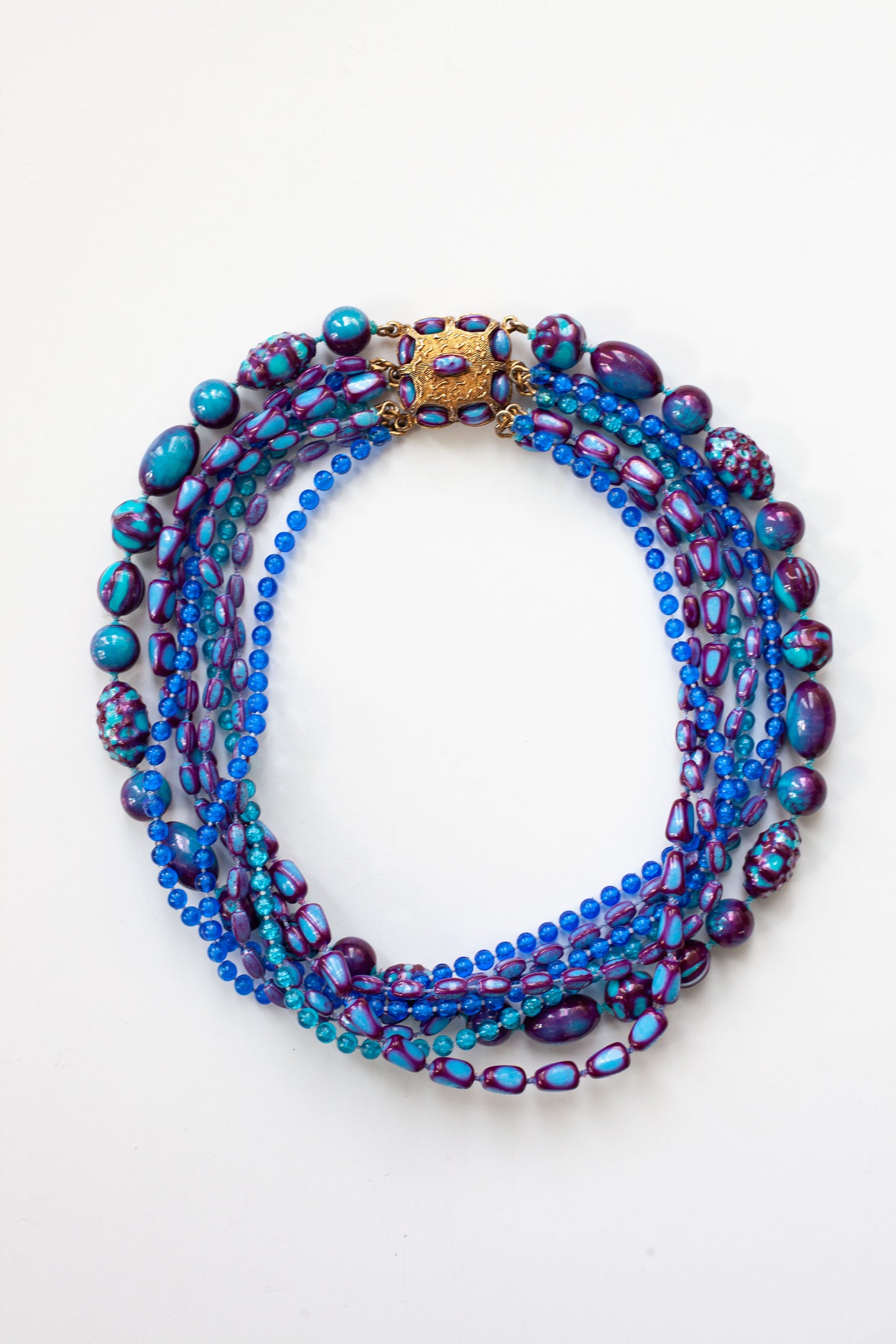 Vintage Multi-Strand Beaded Necklace