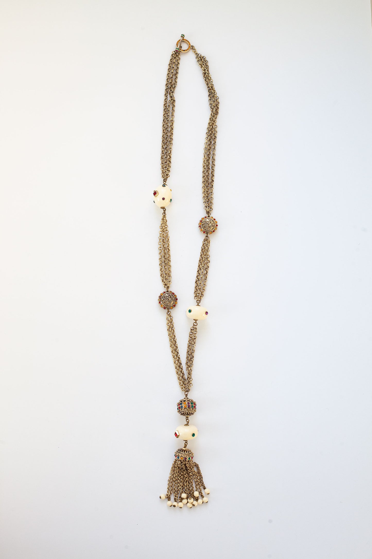 Vintage Multi-Strand Crystal Necklace