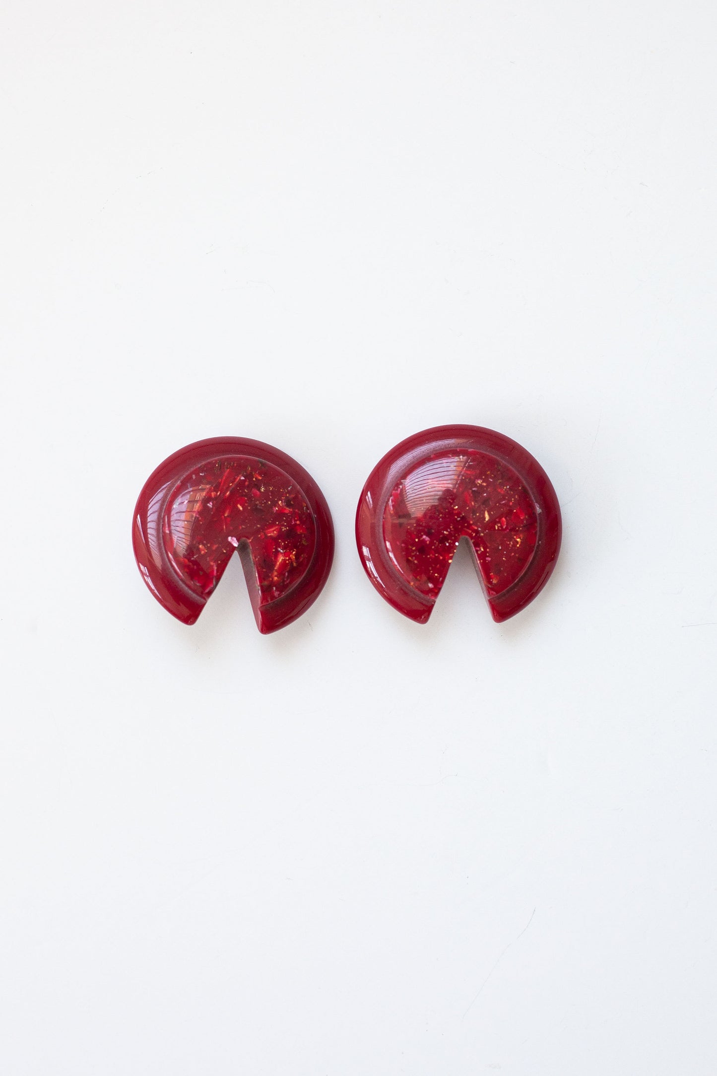 Vintage Oxblood Earrings