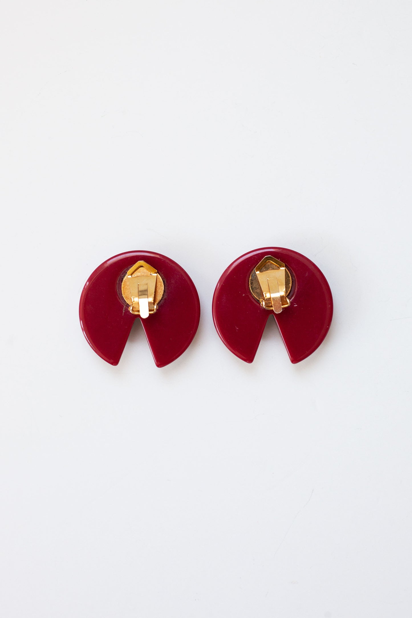 Vintage Oxblood Earrings