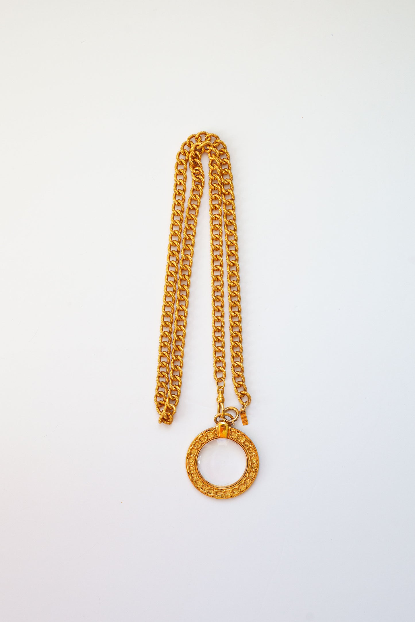 Vintage Signed Magnifying Necklace