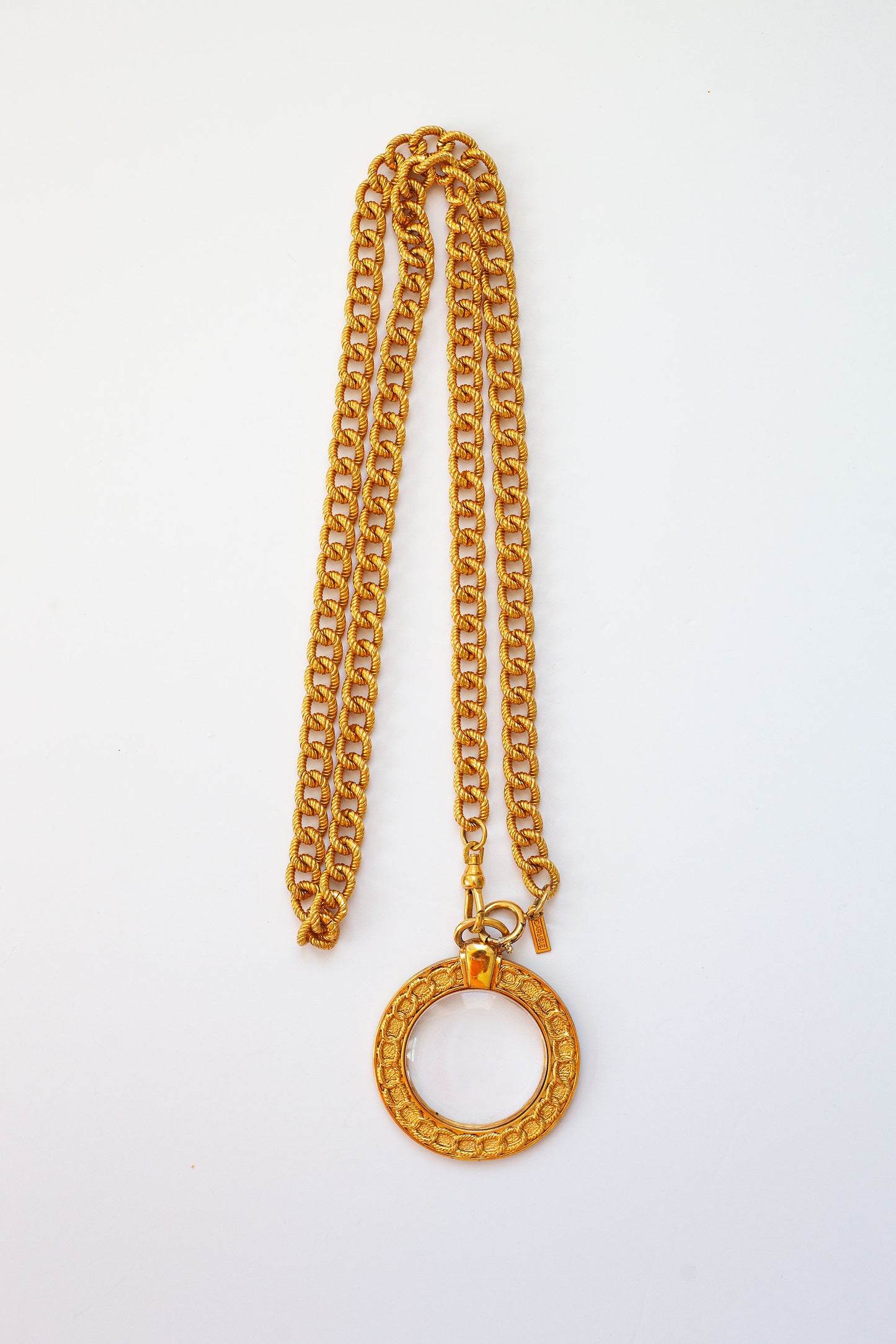 Vintage Signed Magnifying Necklace