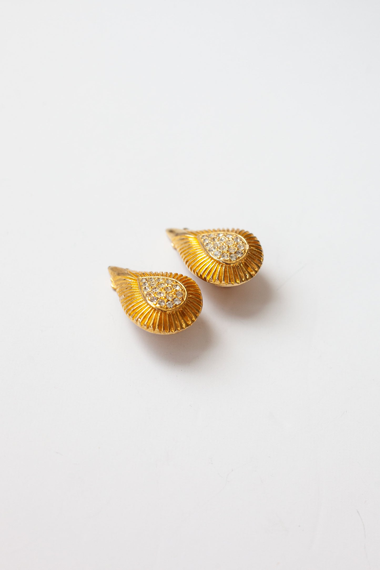Vintage Teardrop Pave Earring