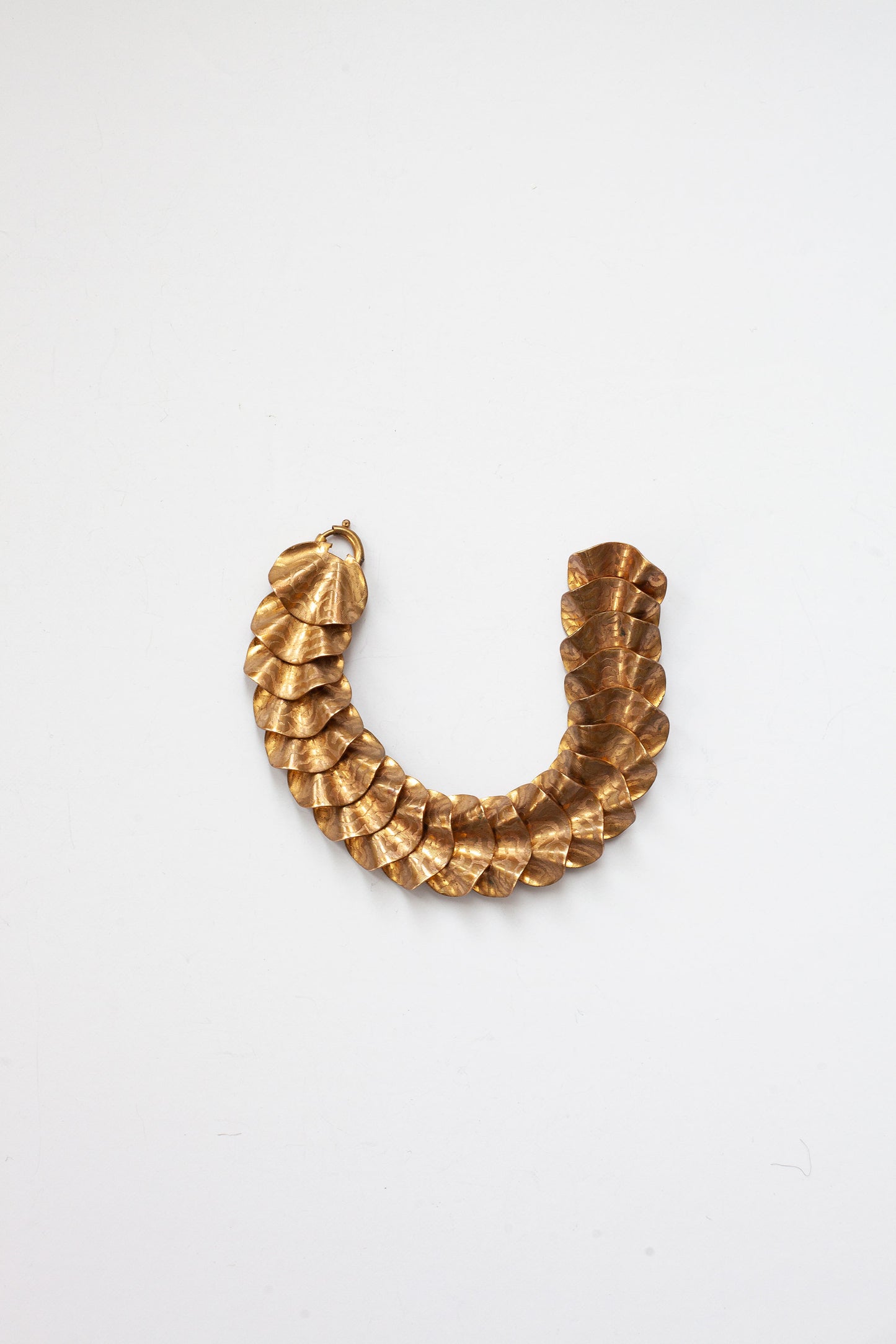 Vintage Articulated Brass Bracelet