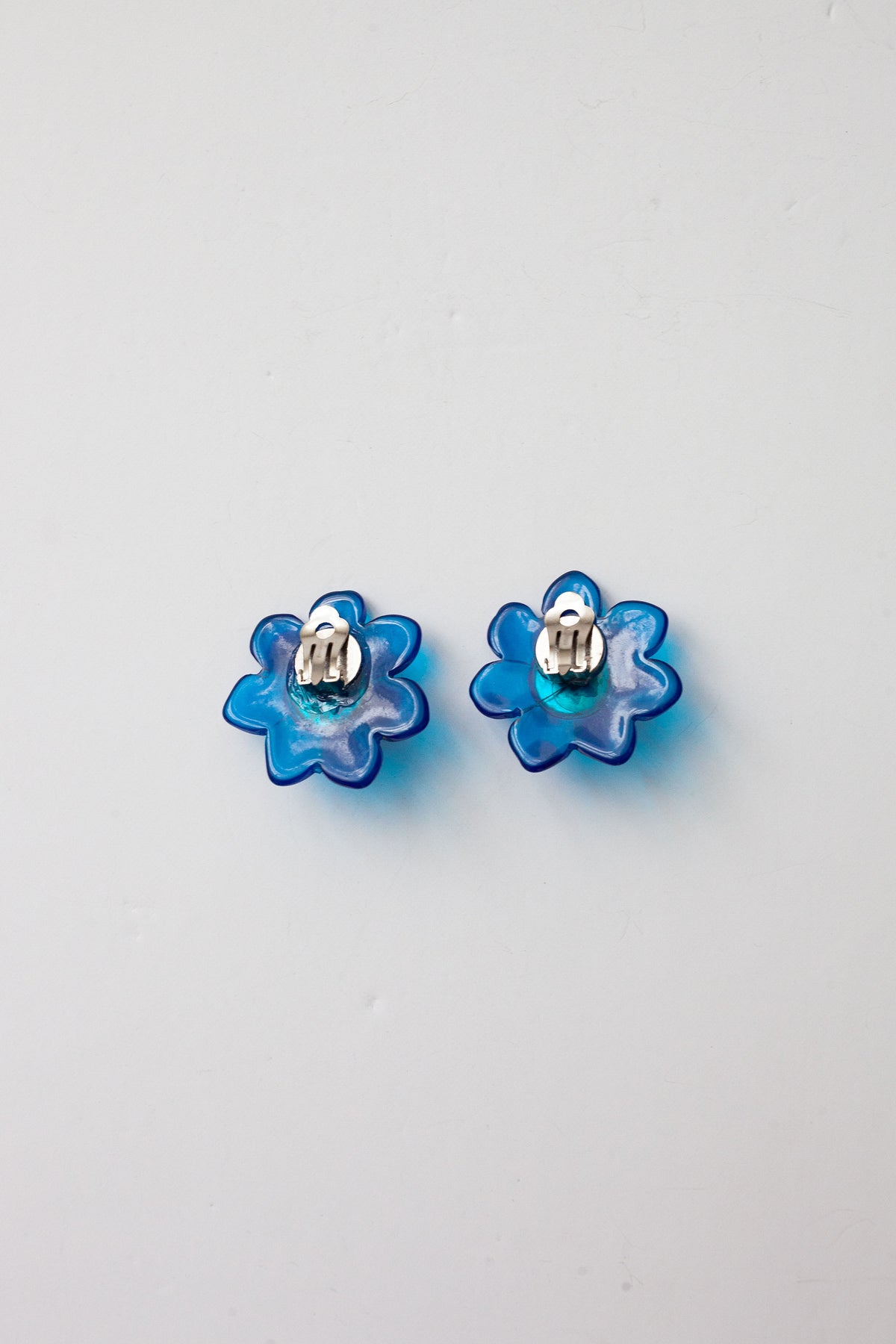 Vintage Blue Flower Earrings