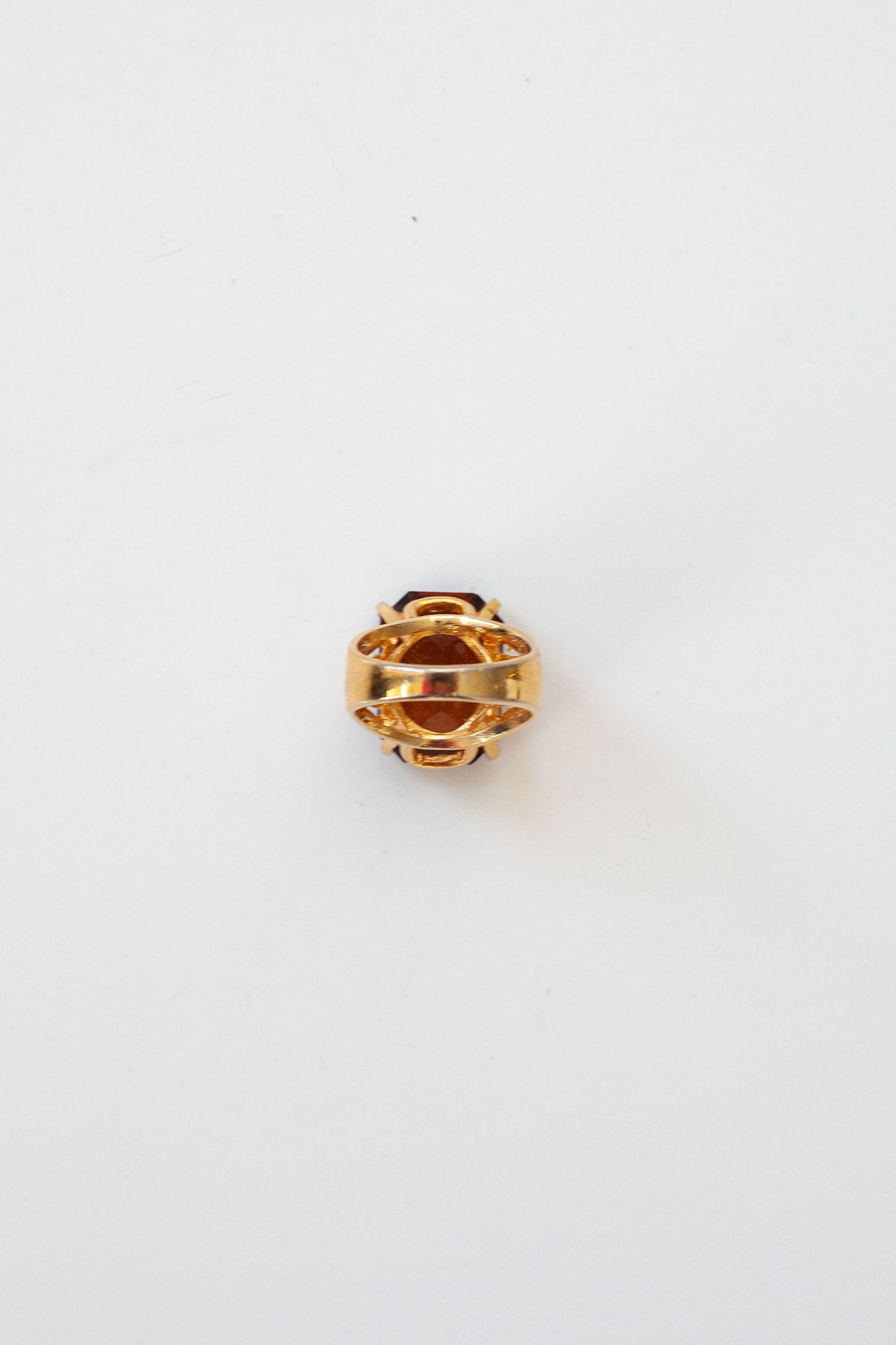 Vintage Brown Stone Cocktail Ring