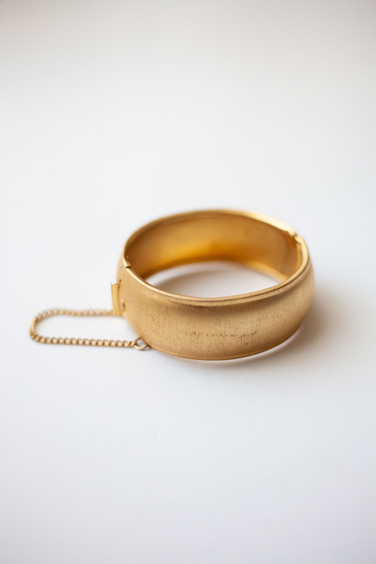 Vintage Brushed Gold Cuff Bracelet