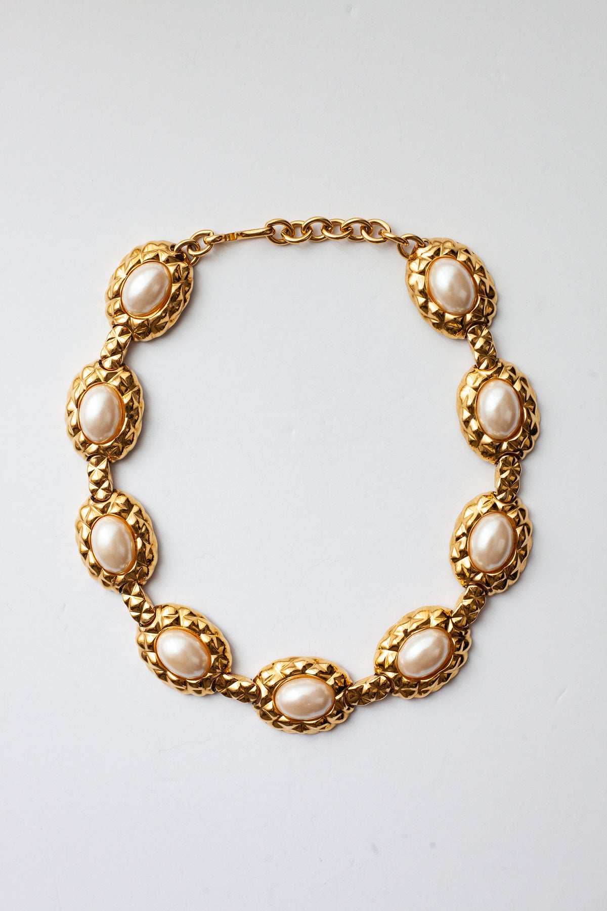 Vintage Pearl Collar Necklace