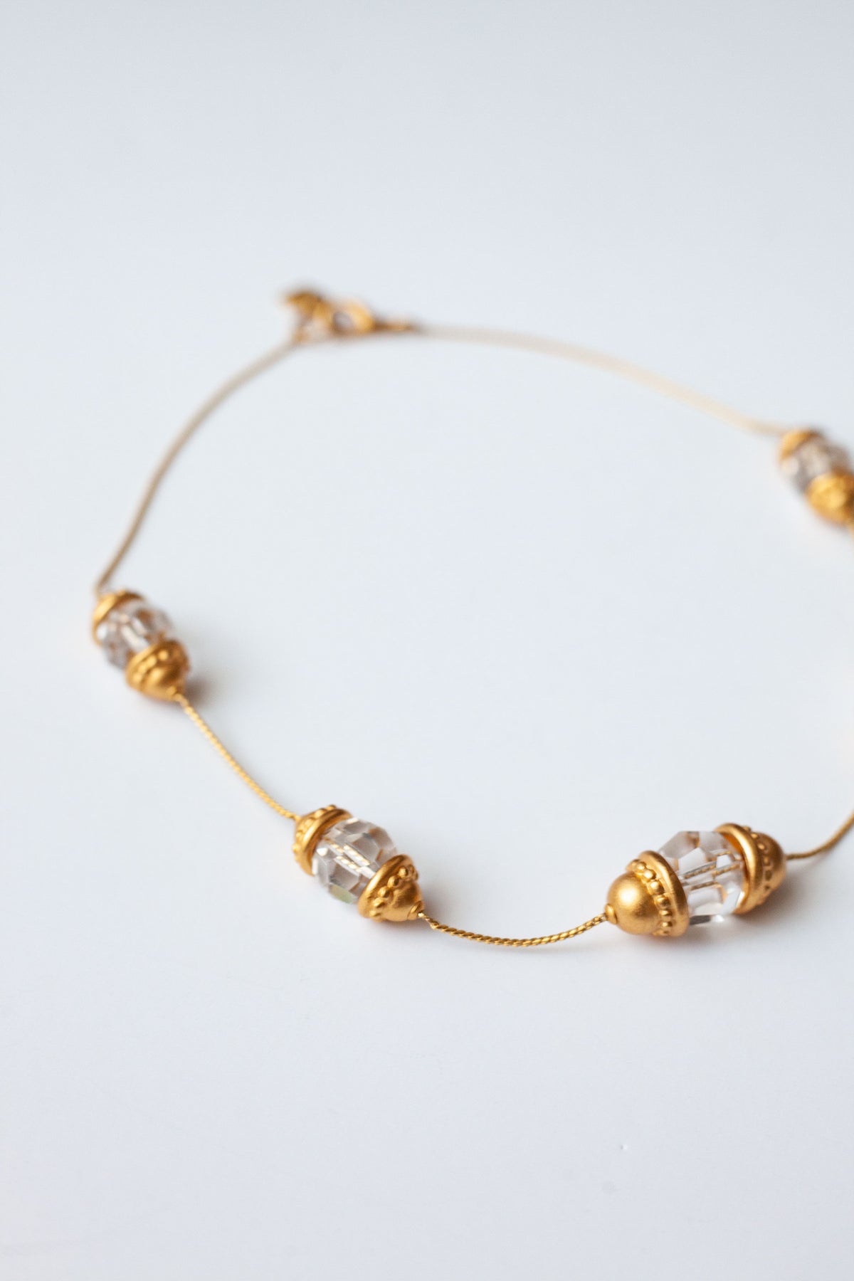 Vintage Crystal Chain Necklae