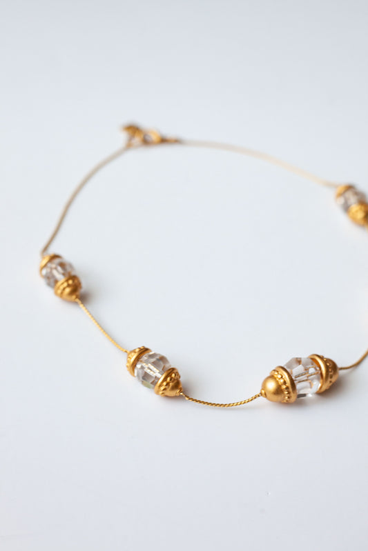 Vintage Crystal Chain Necklae