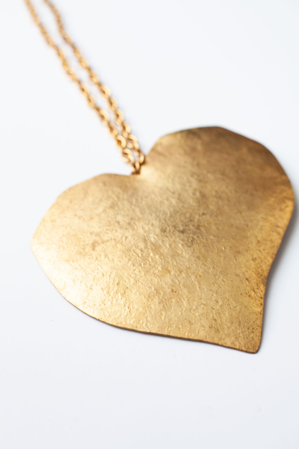 Vintage Designer Runway Heart Necklace