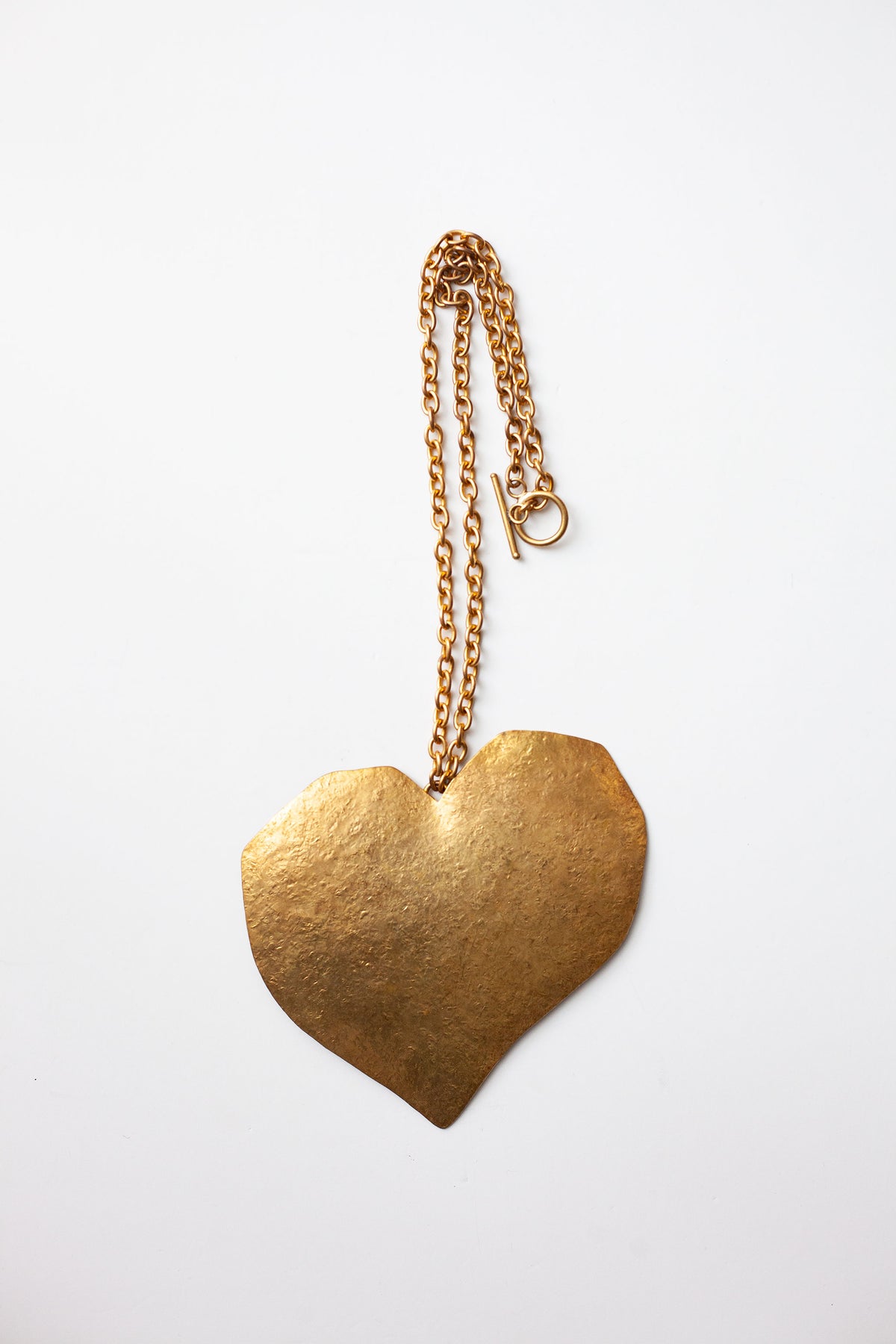 Vintage Designer Runway Heart Necklace