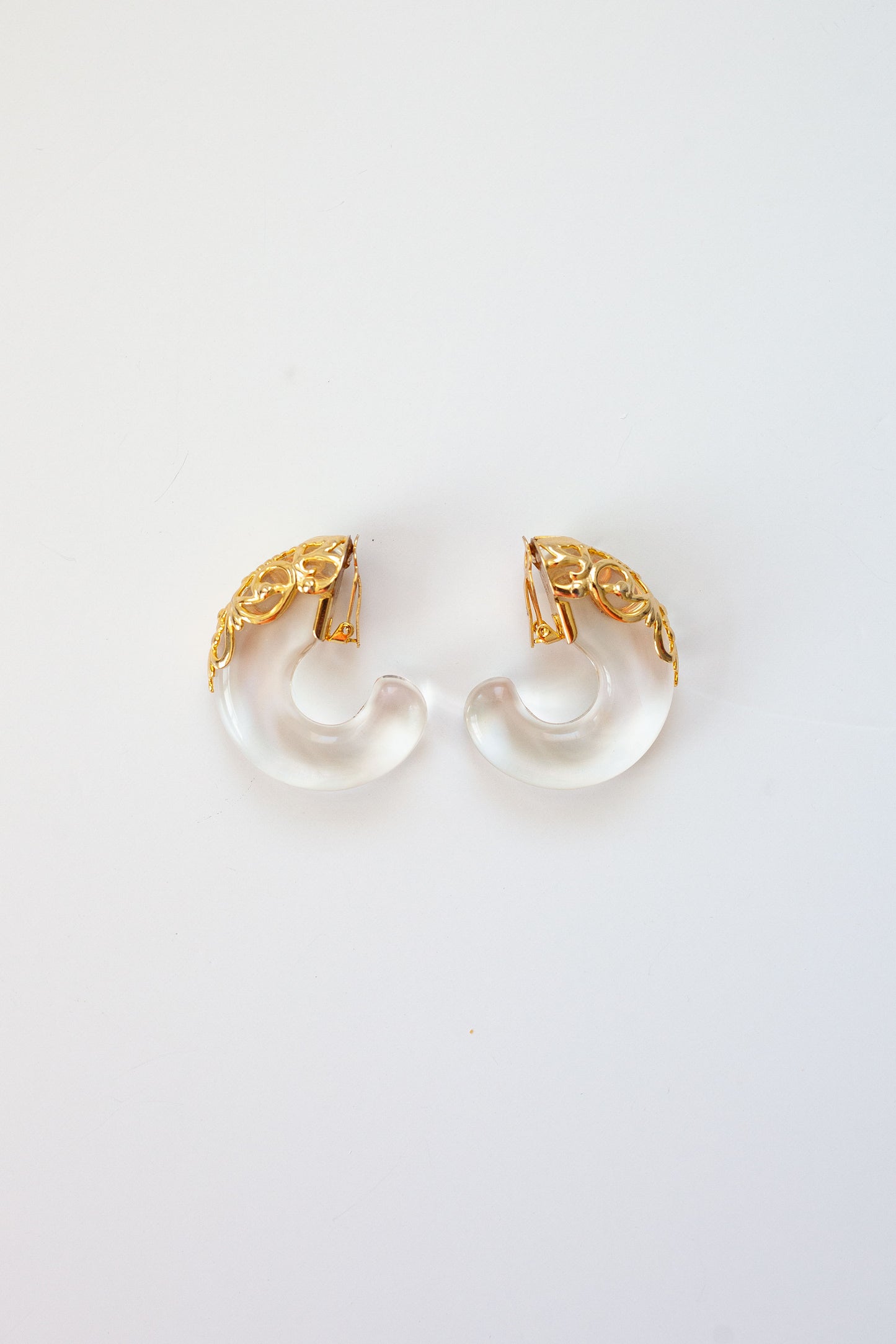 Vintage Designer Lucite Earrings