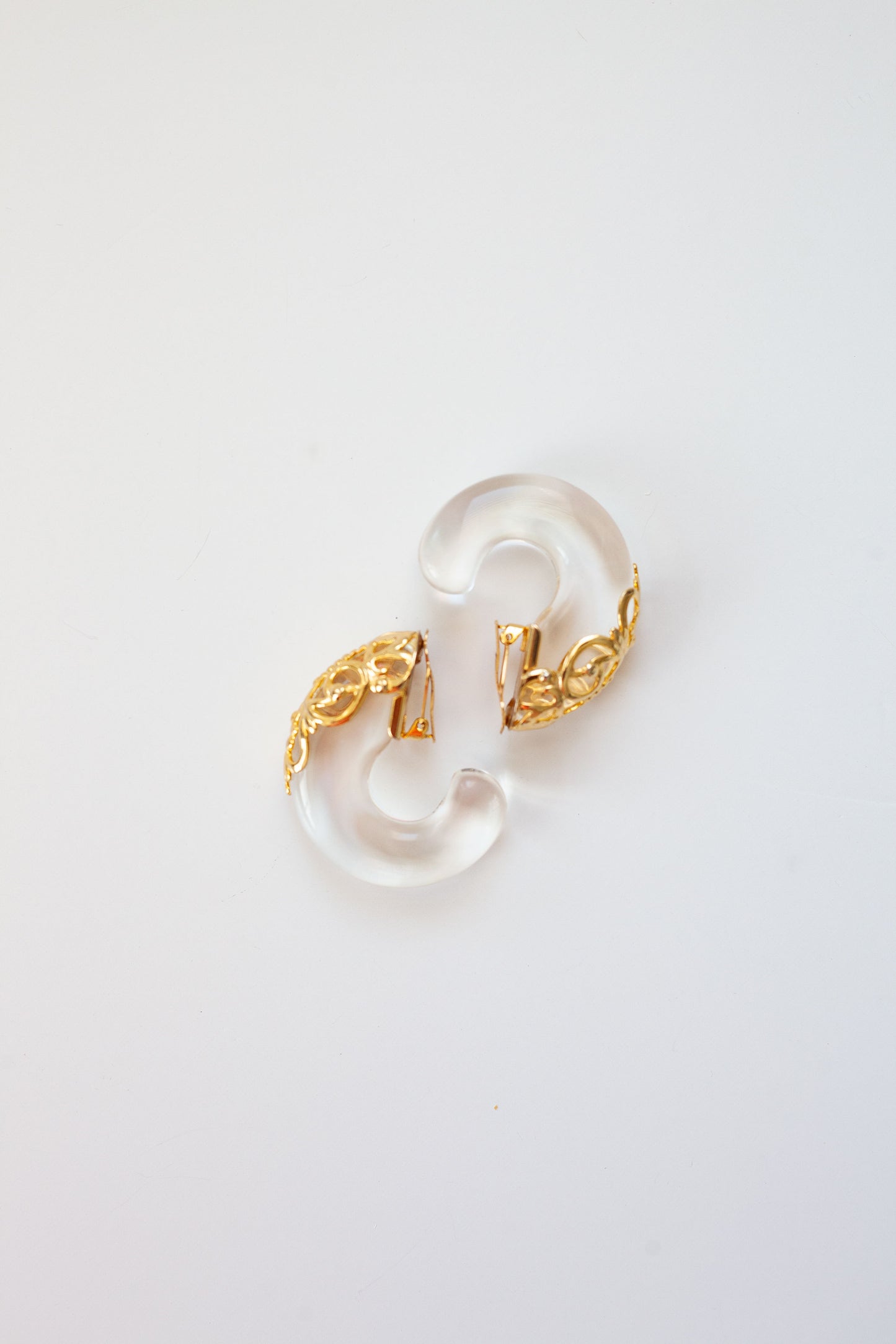 Vintage Designer Lucite Earrings