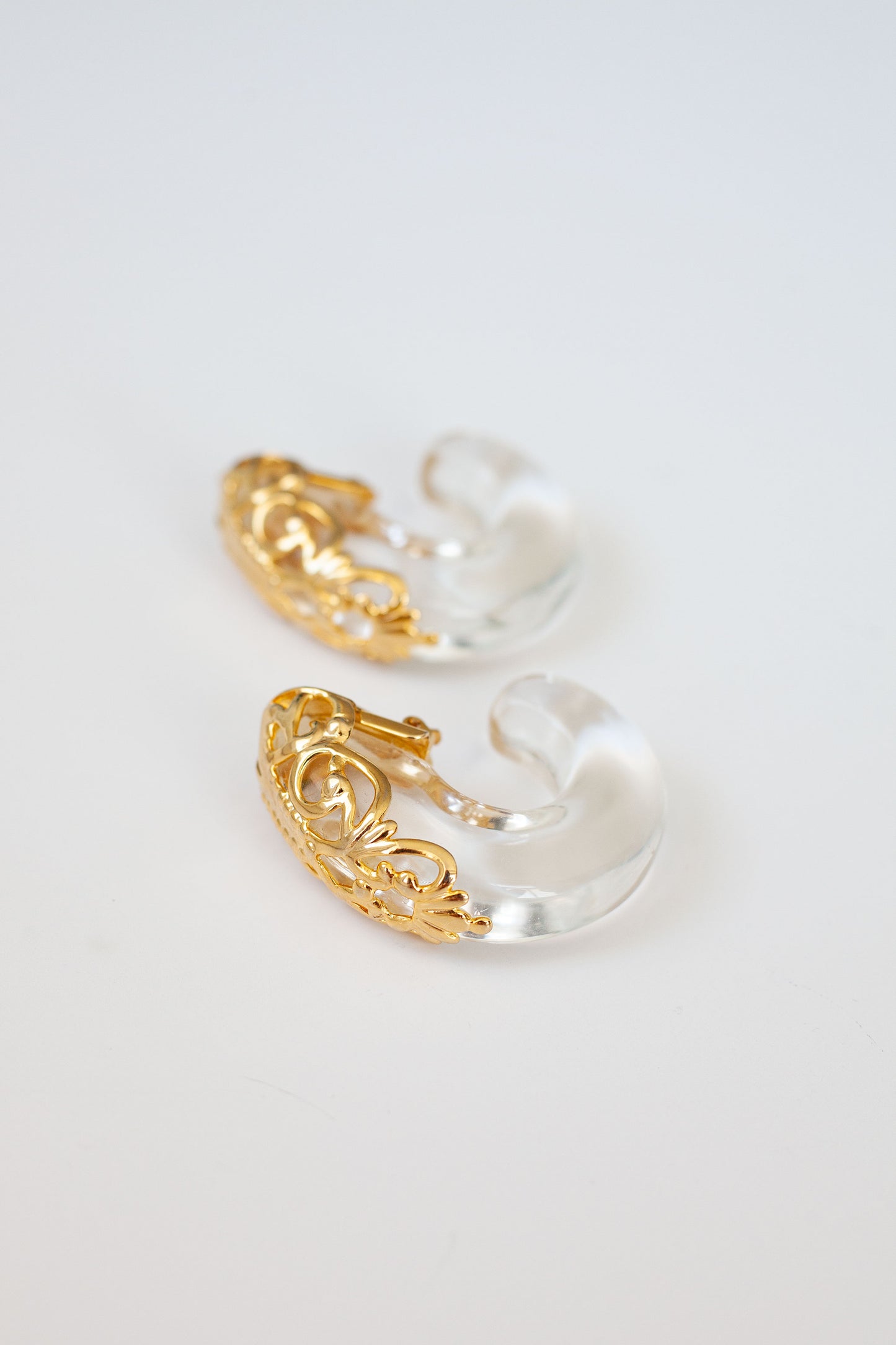 Vintage Designer Lucite Earrings