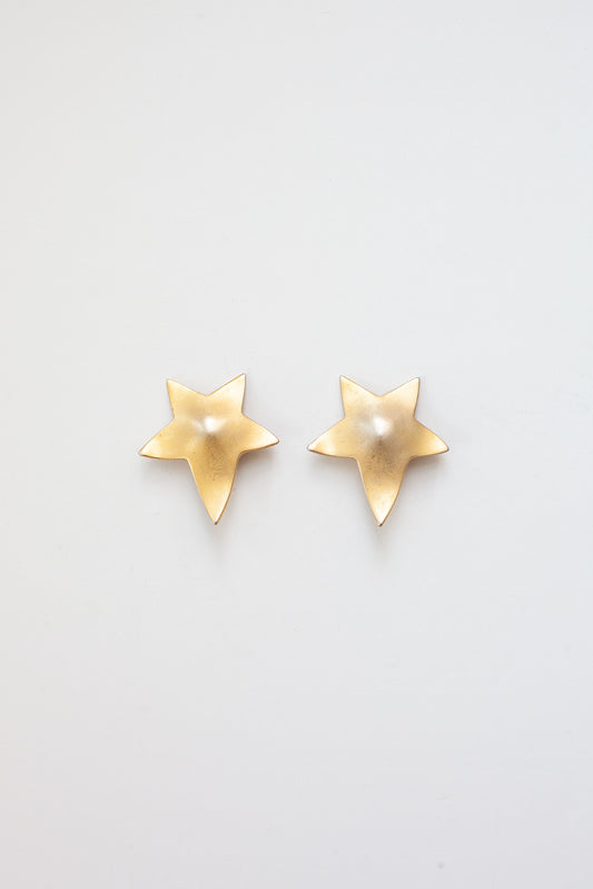Vintage Designer Star Earrings