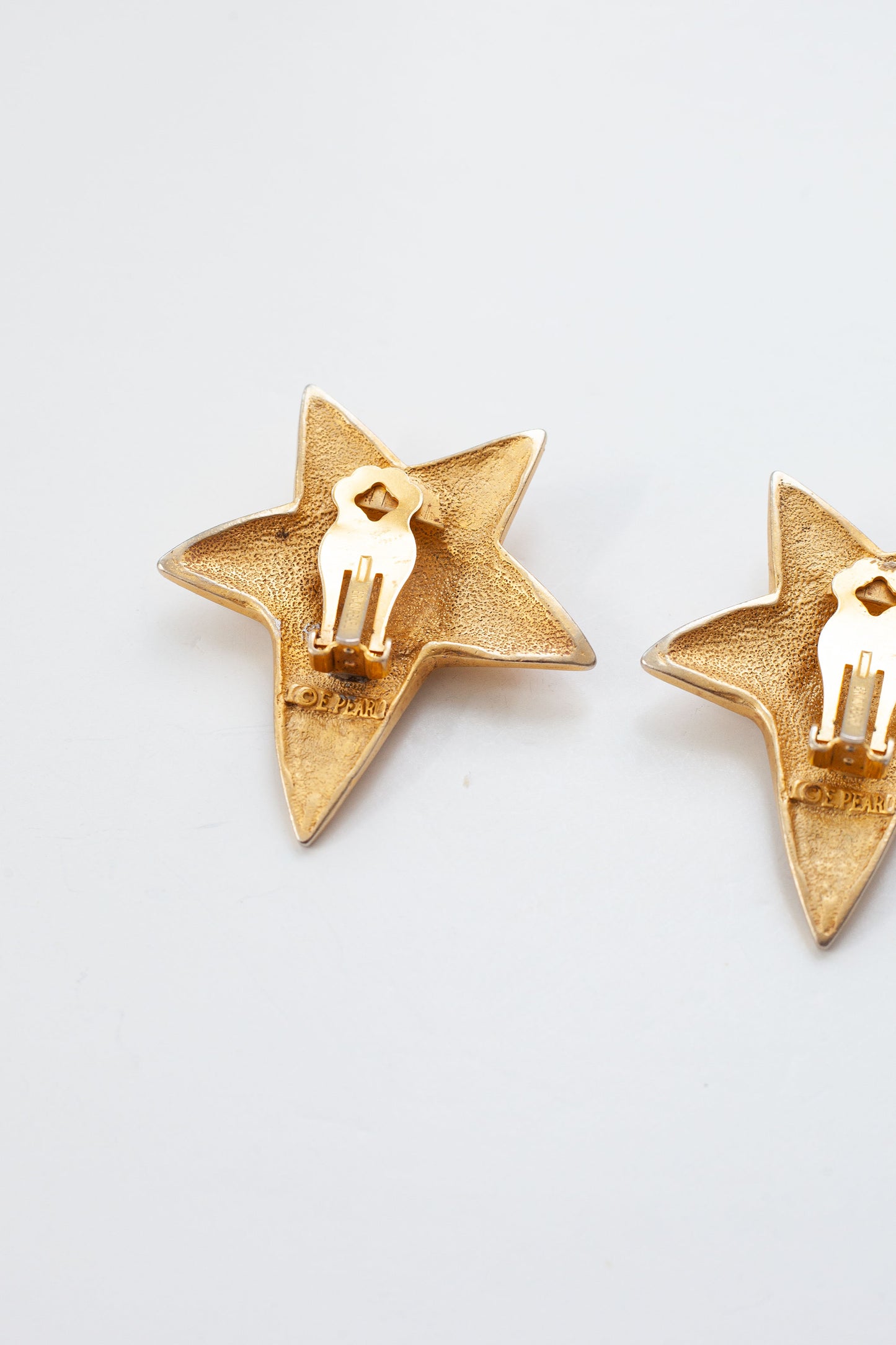 Vintage Designer Star Earrings