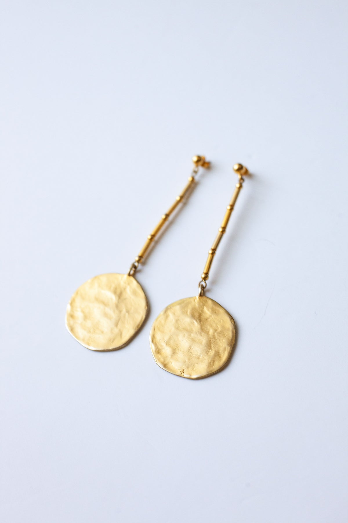 Vintage Disc Drop Earrings