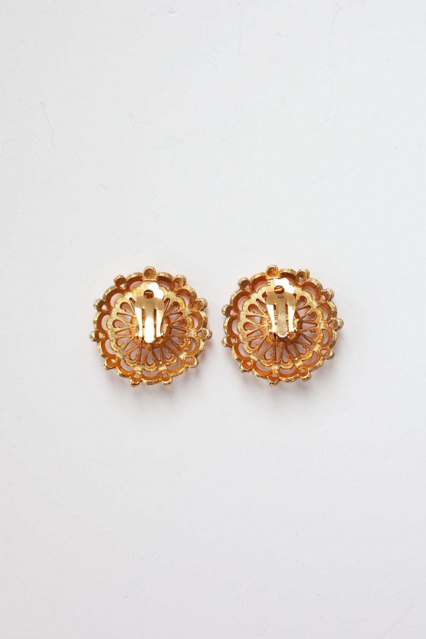 Vintage Floral Pearl Earrings