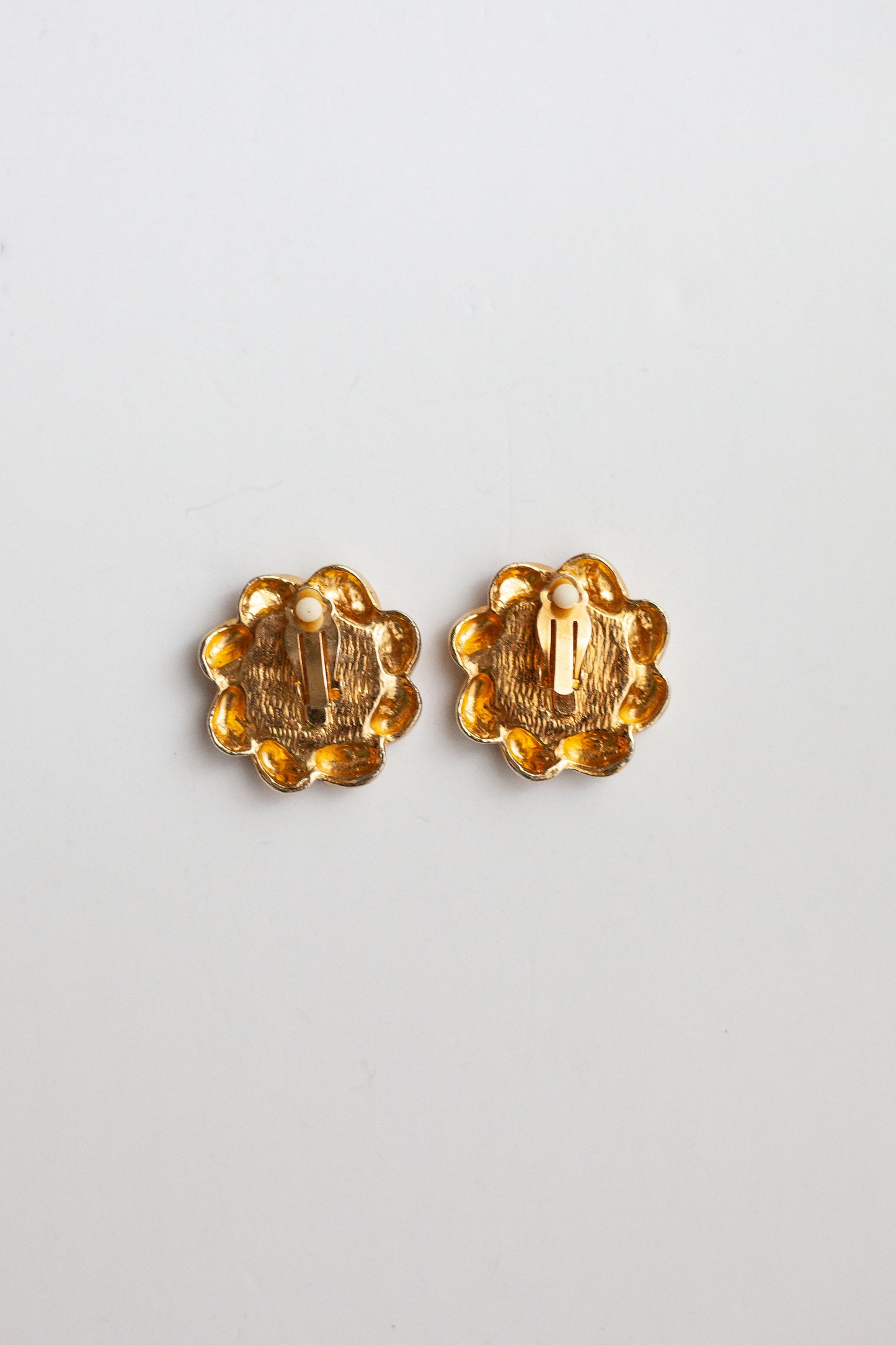 Vintage Gemstone Cluster Earrings