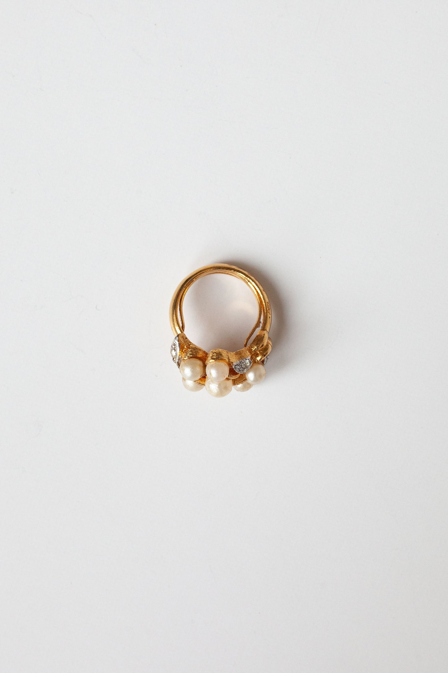 Vintage Pearl Cluster Ring