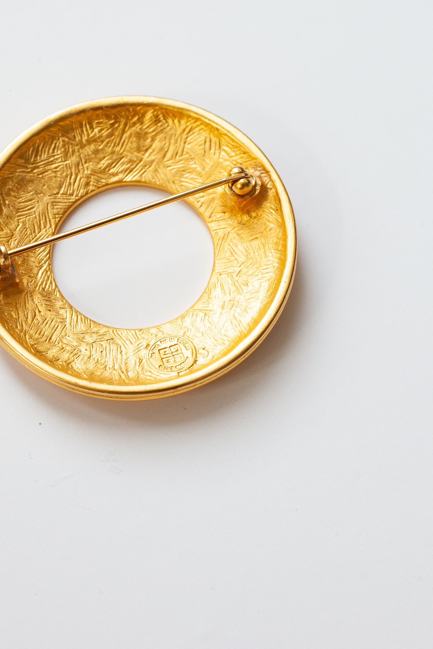 Vintage Designer Round Brooch