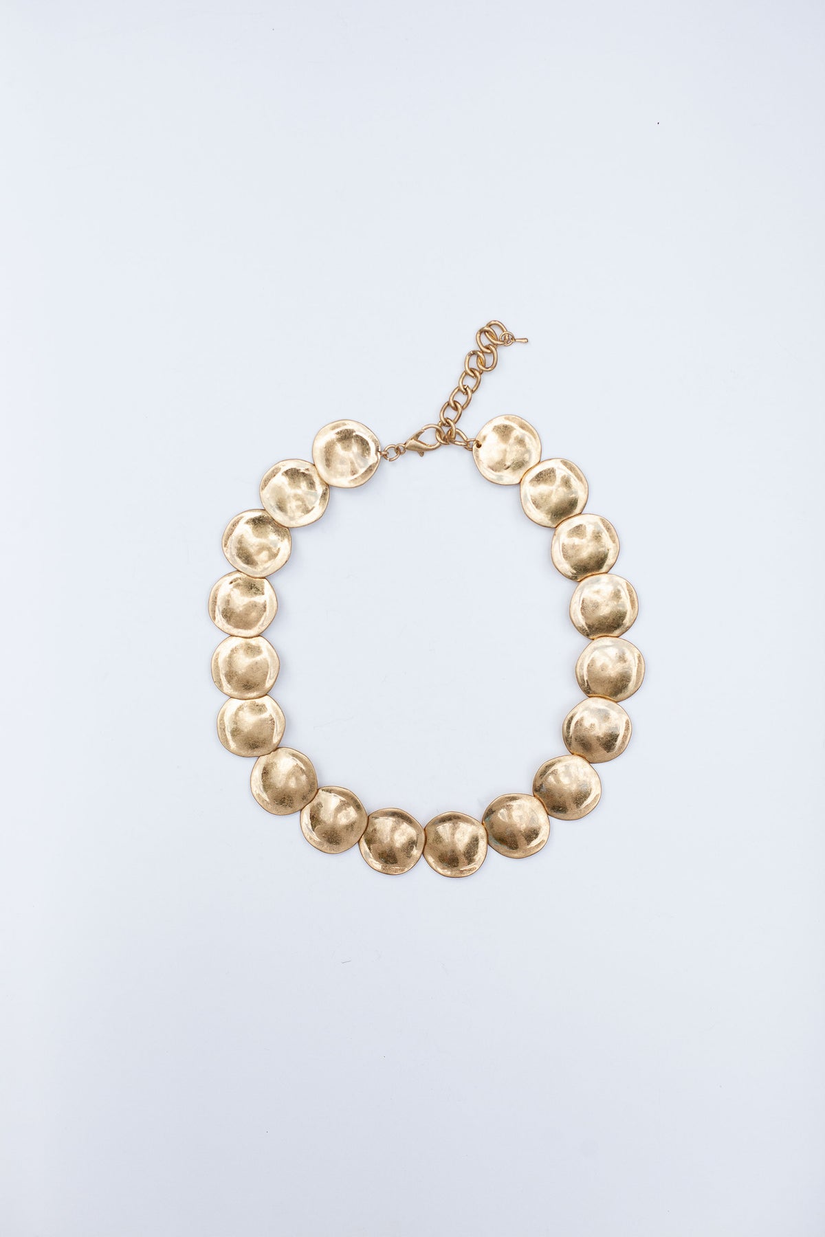 Vintage Round Disc Necklace