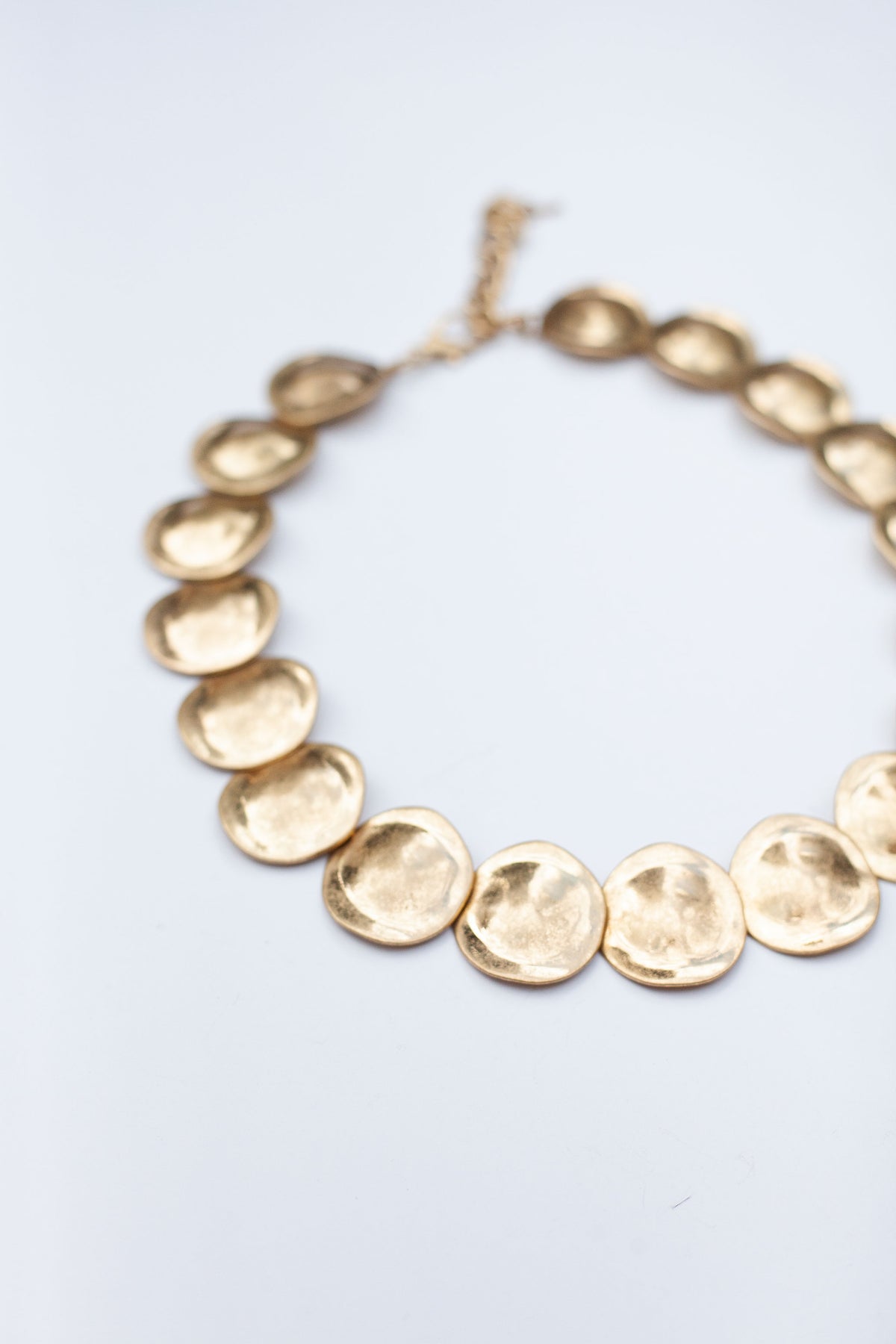Vintage Round Disc Necklace