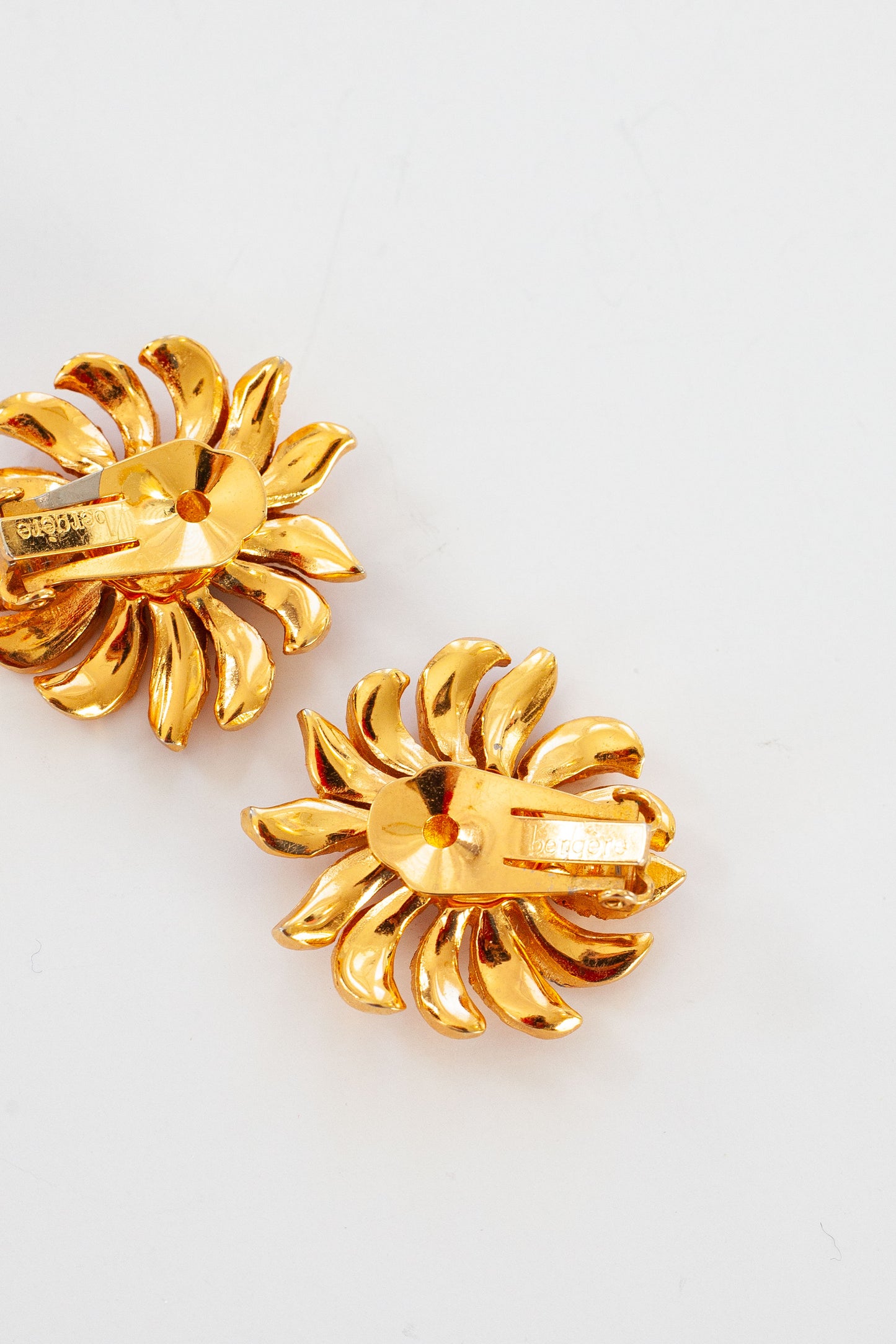 Vintage Faceted Flower Earrings