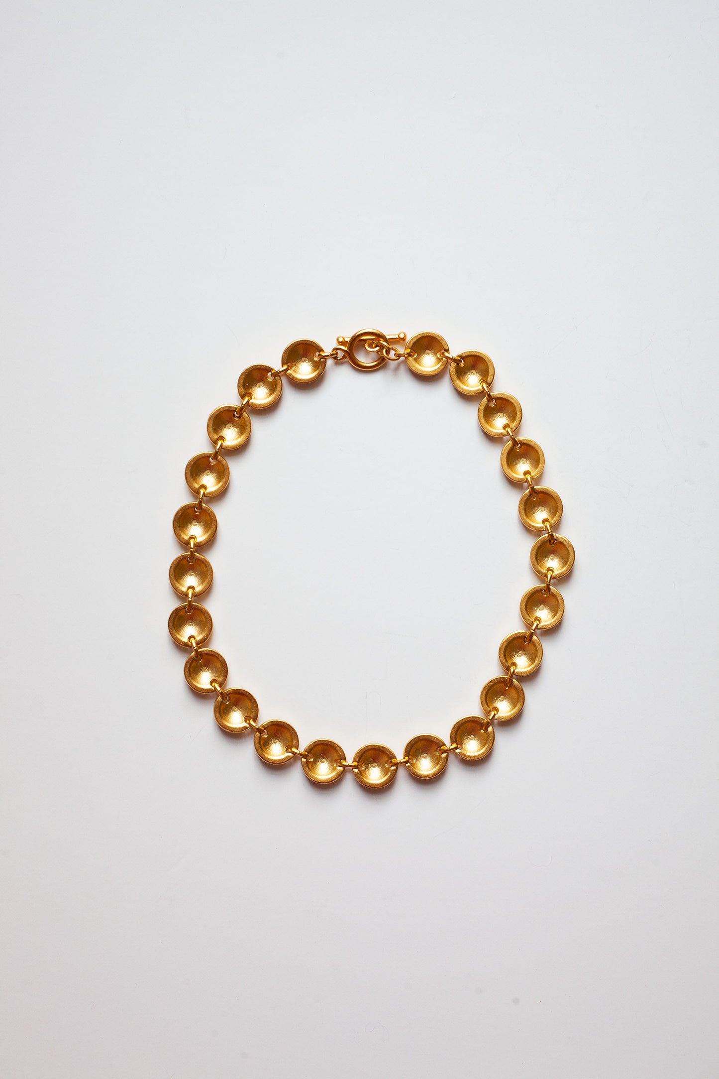 Vintage Textured Gold Necklace