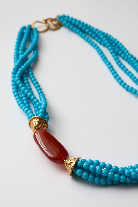 Vintage Turquoise Statement Necklace
