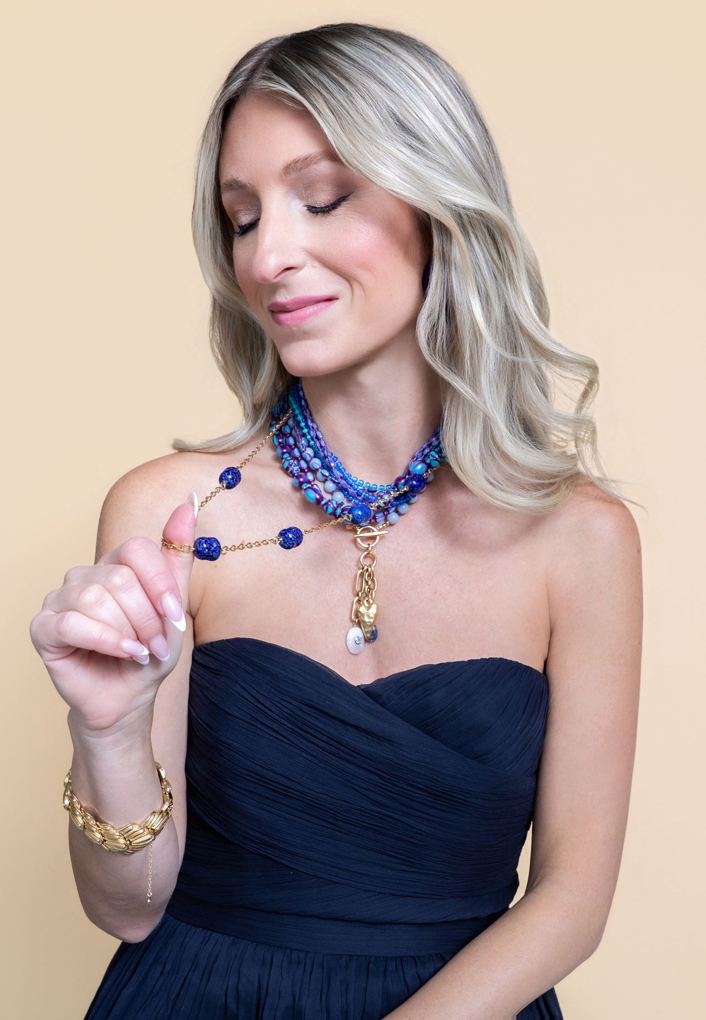 Vintage Multi-Strand Beaded Necklace