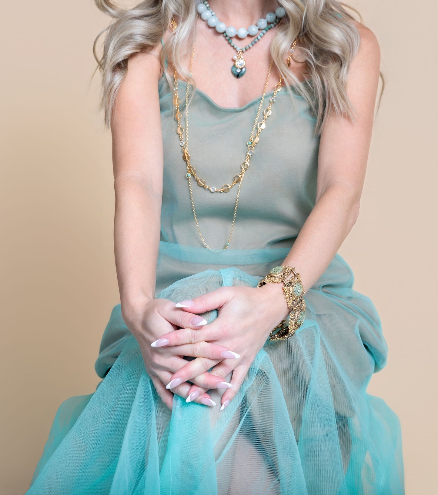 Vintage Long Thin Necklace