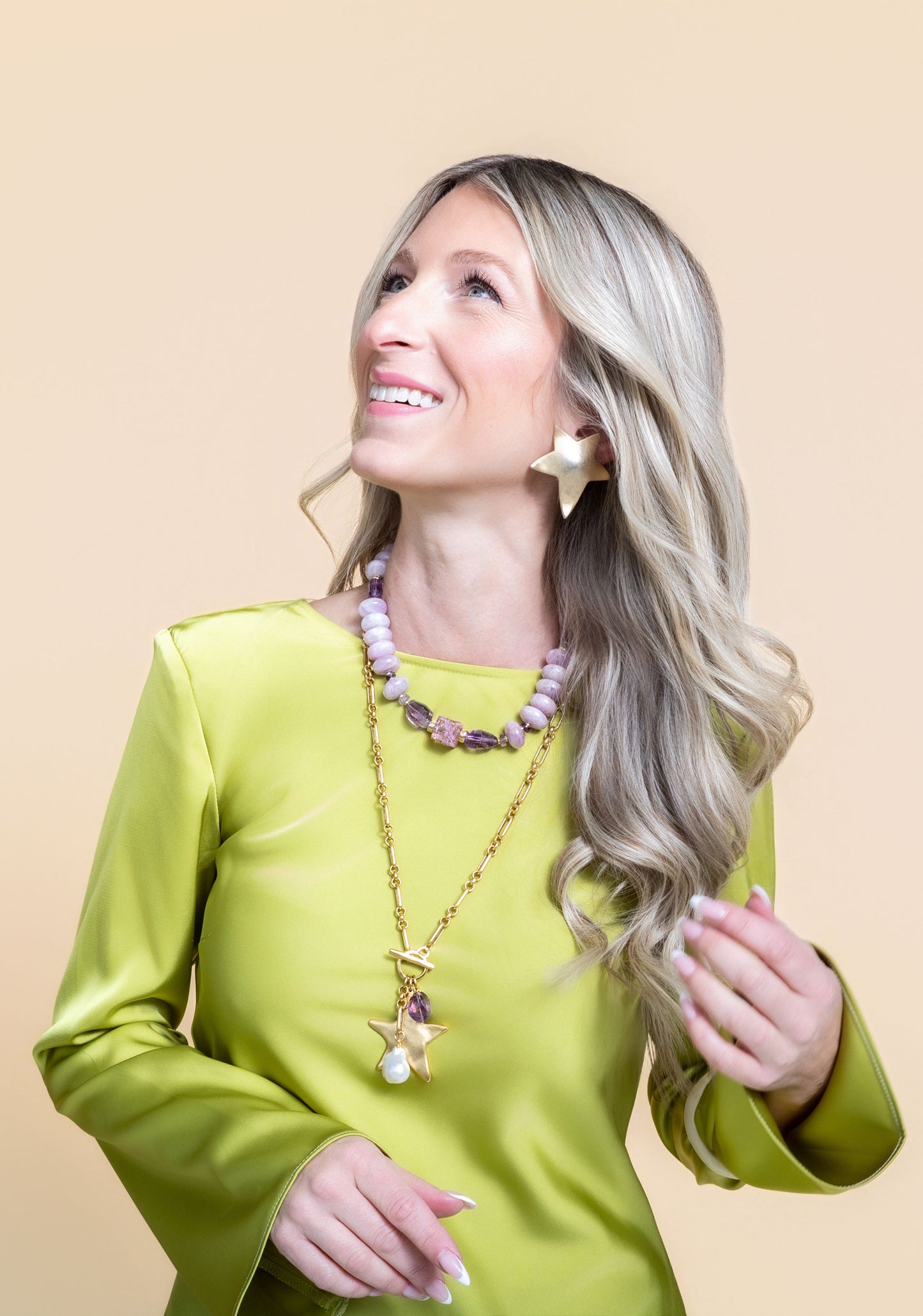 Vintage Designer Star Earrings