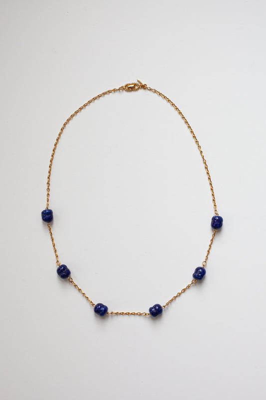 Vintage Chain with Beads Necklace