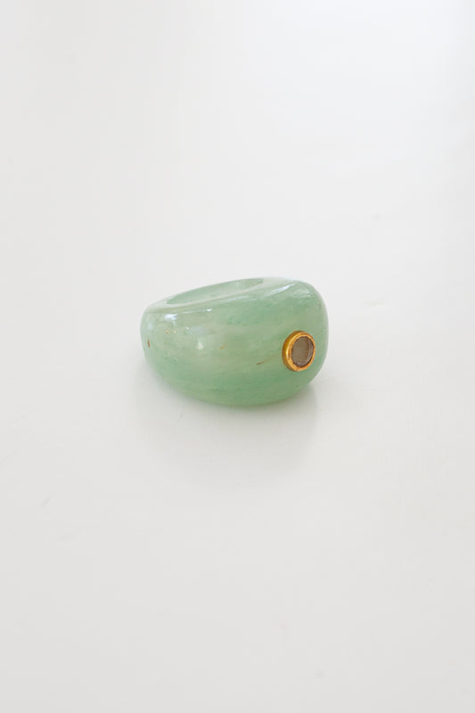 Cora Ring (Mint Green Quartz)