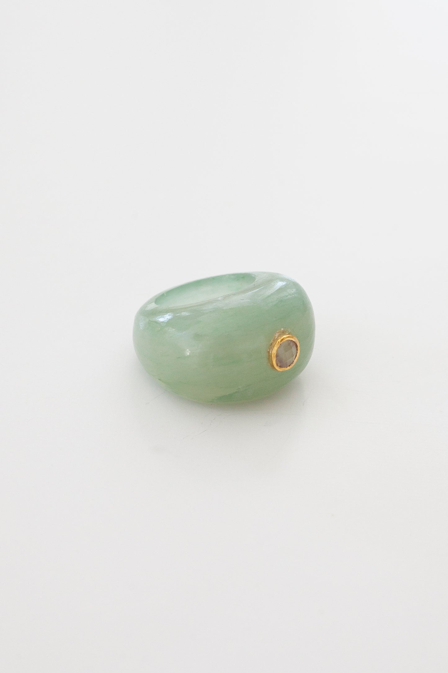 Cora Ring (Mint Green Quartz)